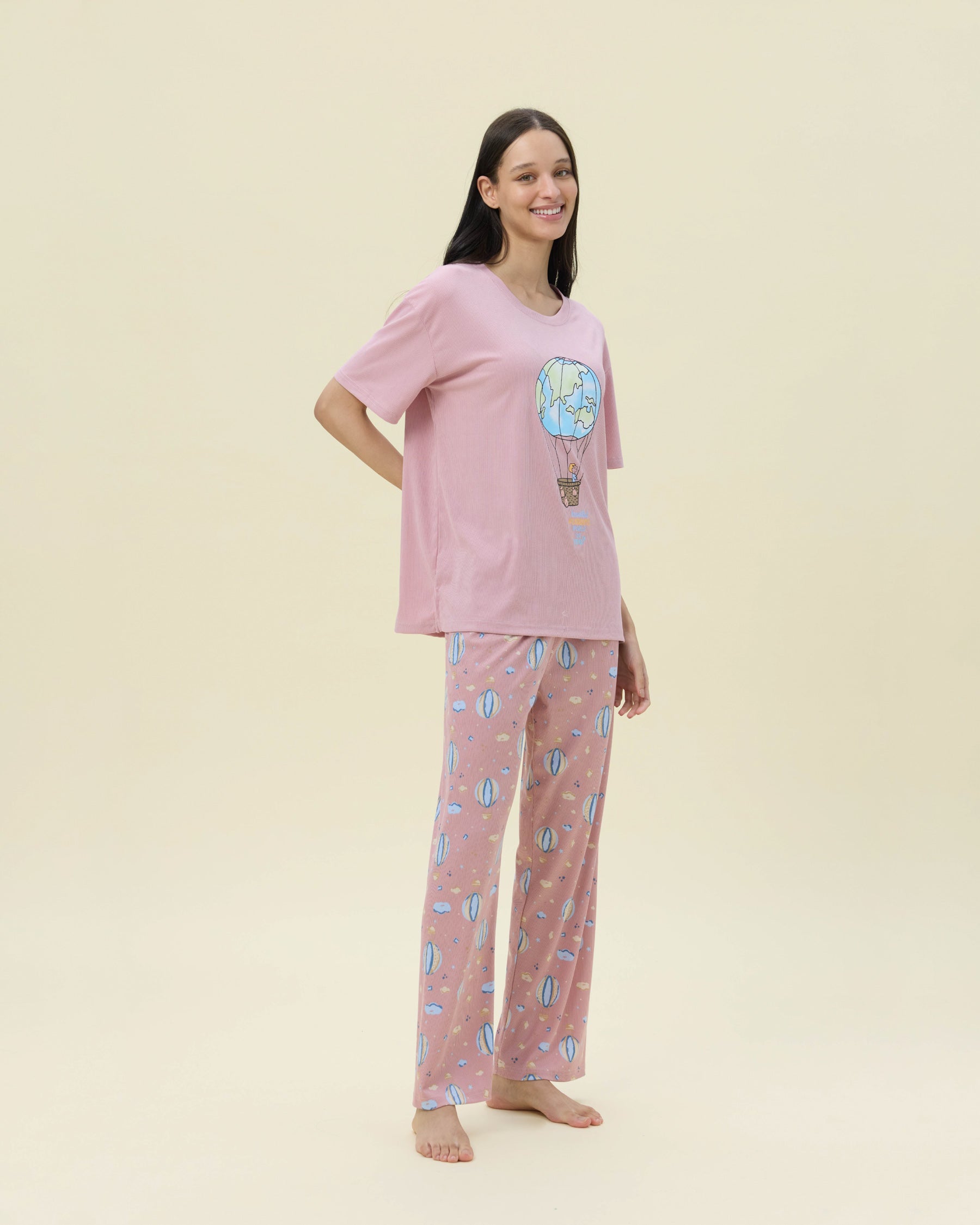 بيجامة نسائية - قطعتين (3XL-6XL)