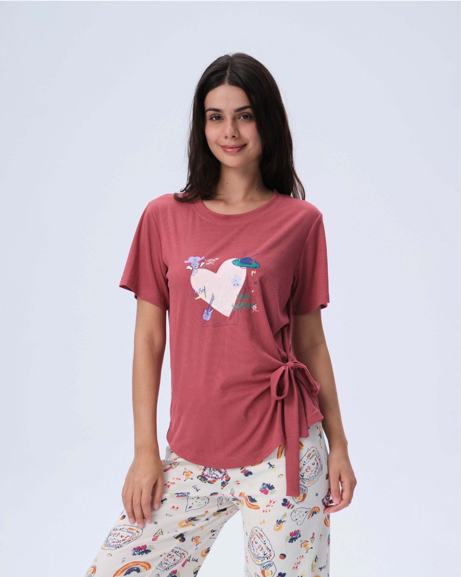 بيجامة نسائية - قطعتين (3XL-6XL)