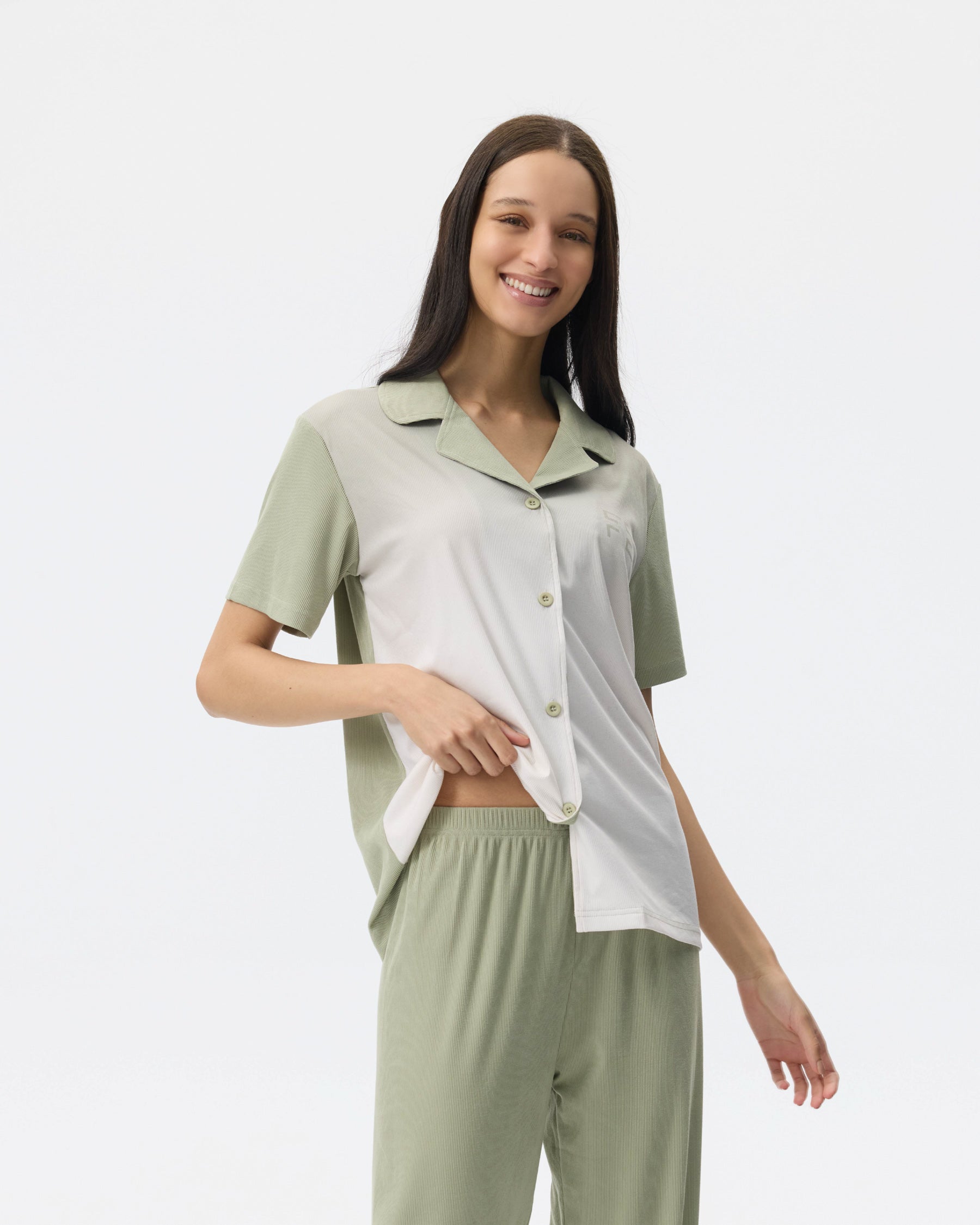 بيجامة نسائية - قطعتين (M-2XL)