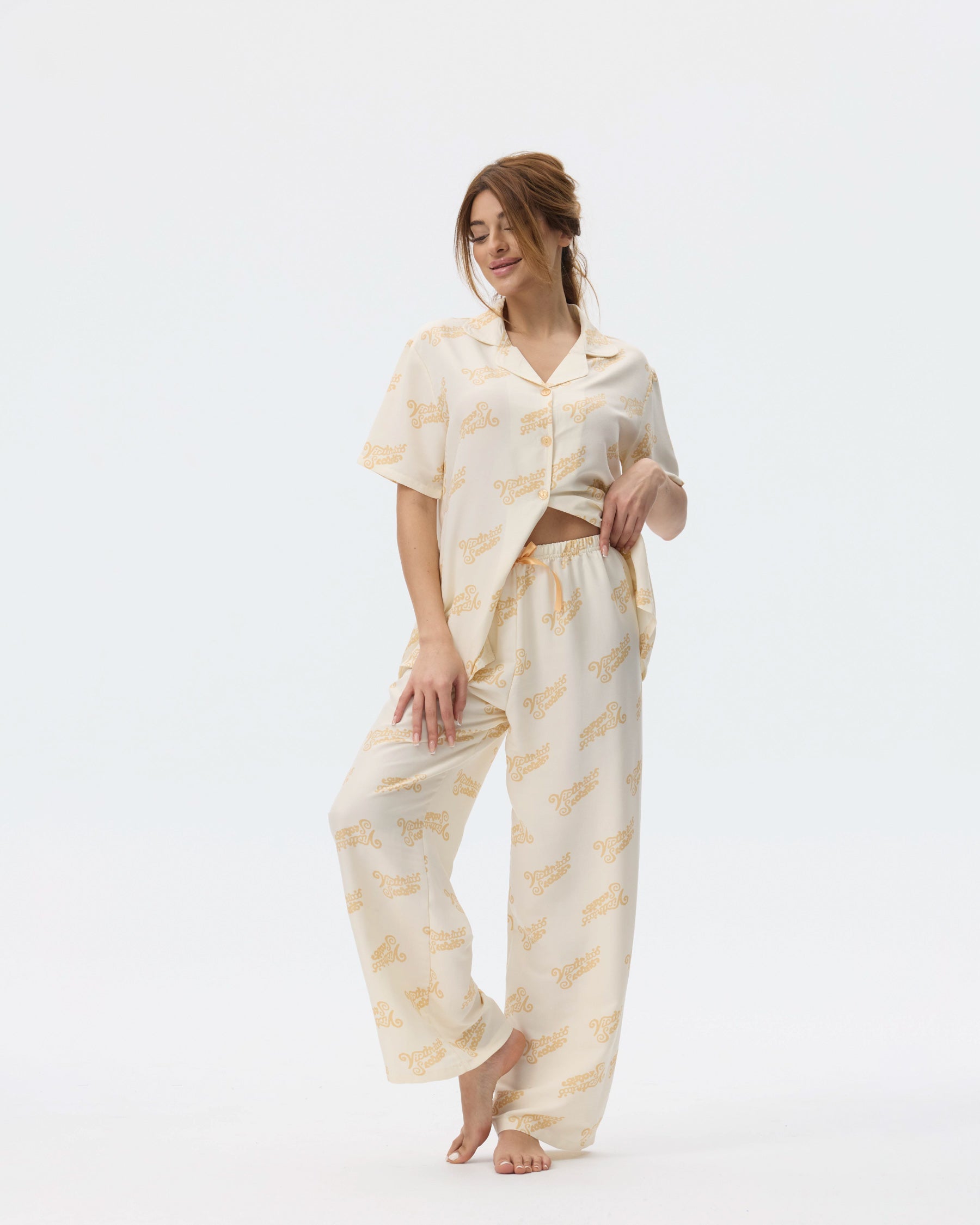 بيجامة نسائية - قطعتين (3XL-6XL)