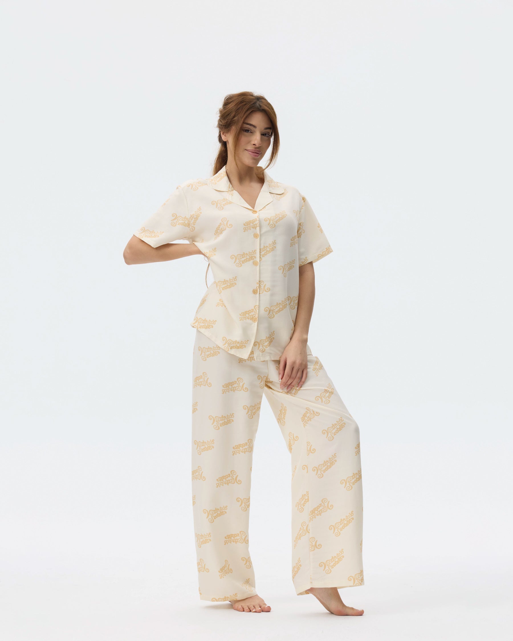 بيجامة نسائية - قطعتين (3XL-6XL)