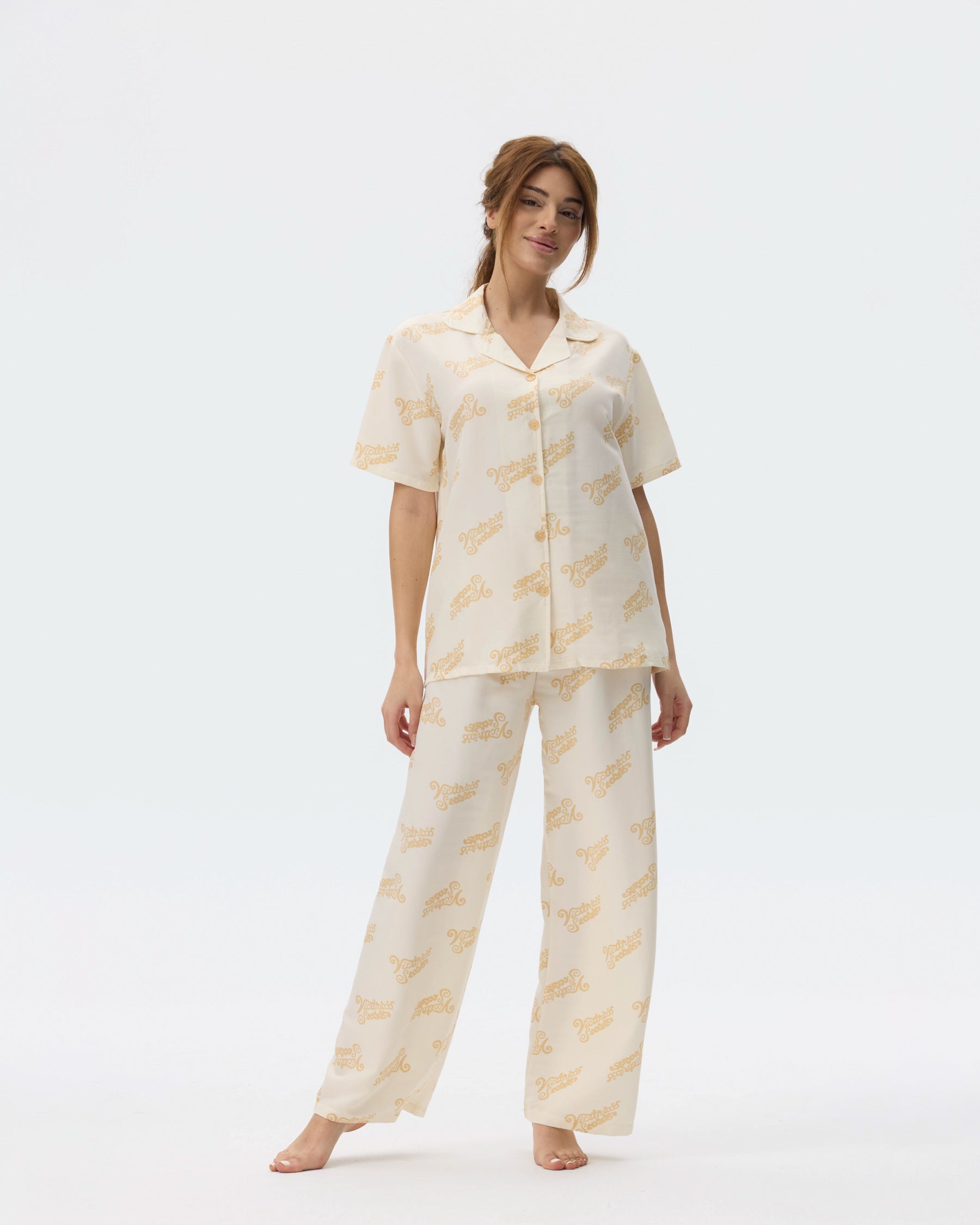 بيجامة نسائية - قطعتين (3XL-6XL)