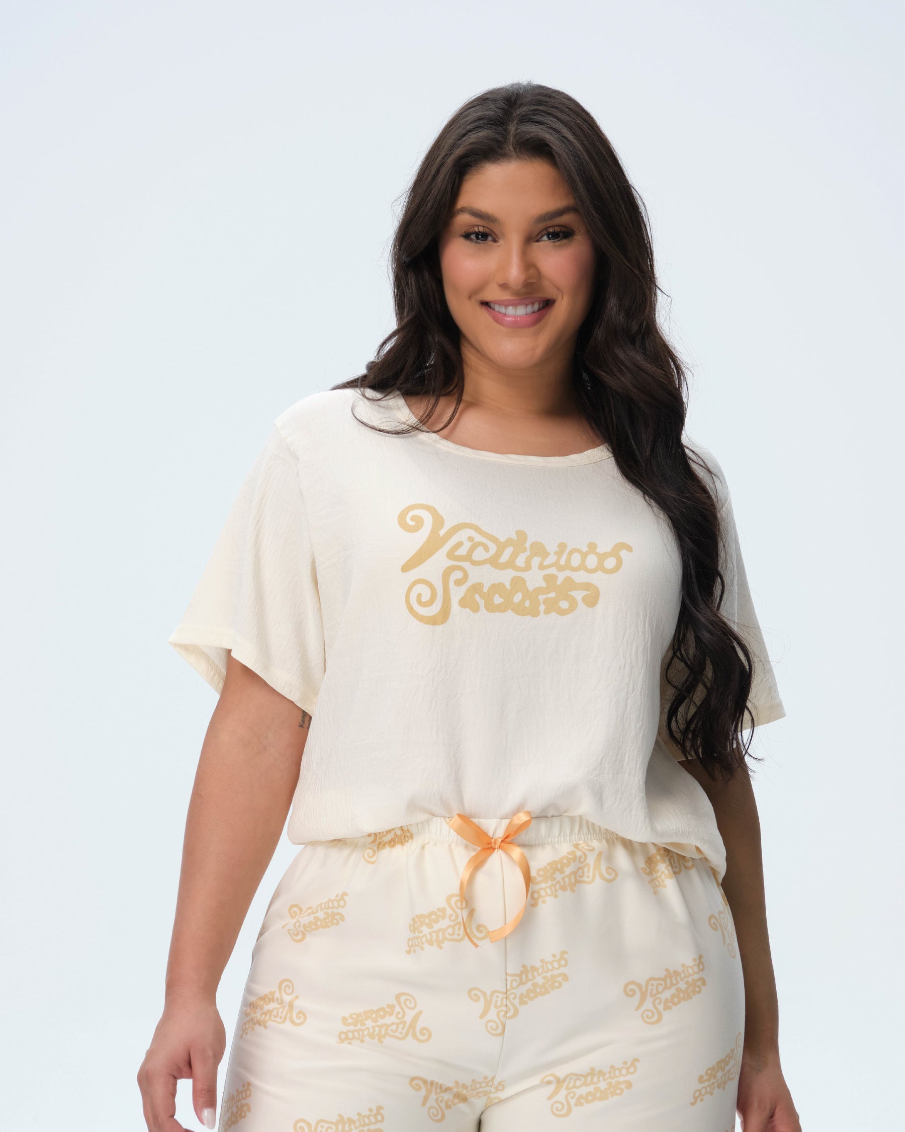 بيجامة نسائية - قطعتين (3XL-6XL)