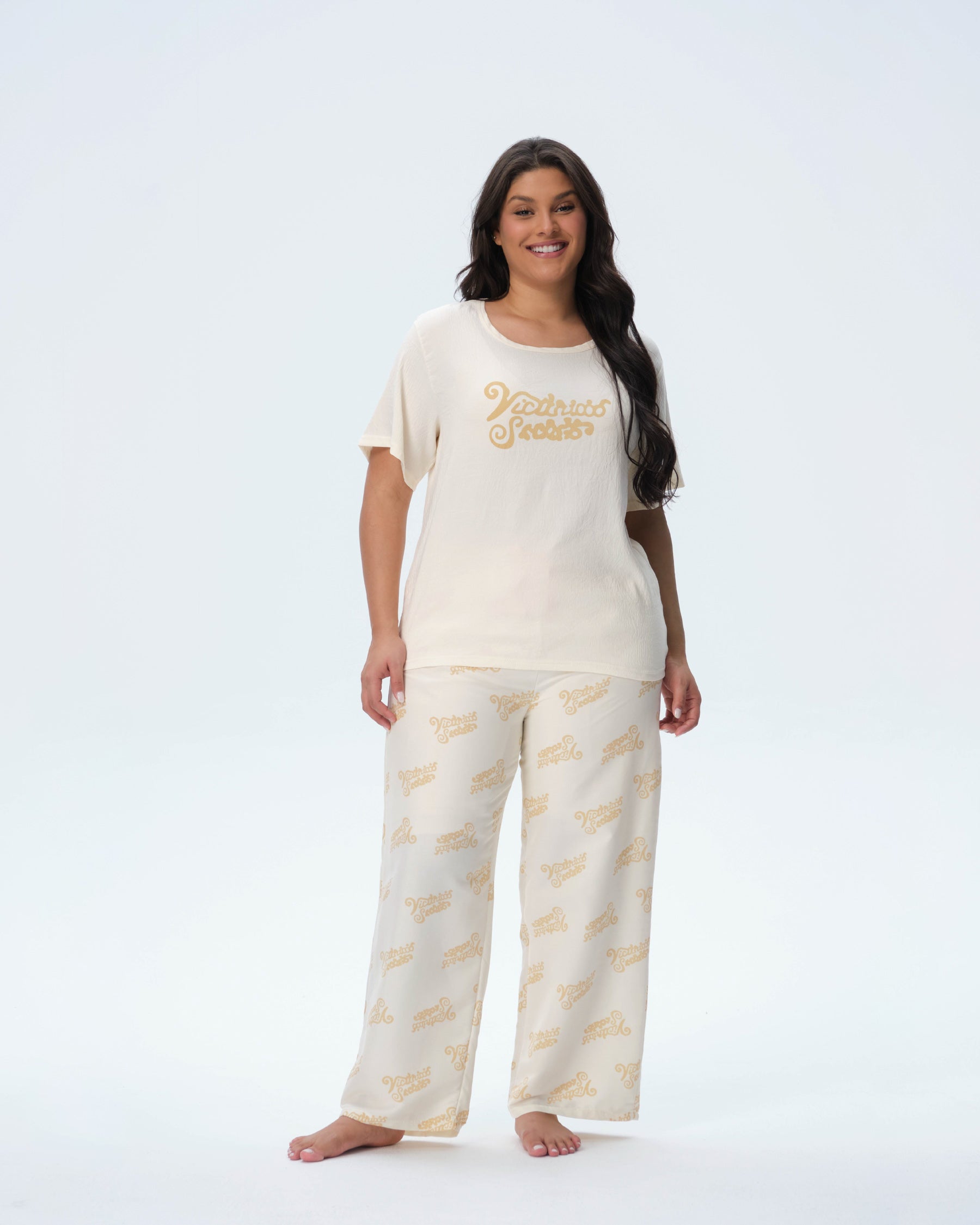 بيجامة نسائية - قطعتين (3XL-6XL)