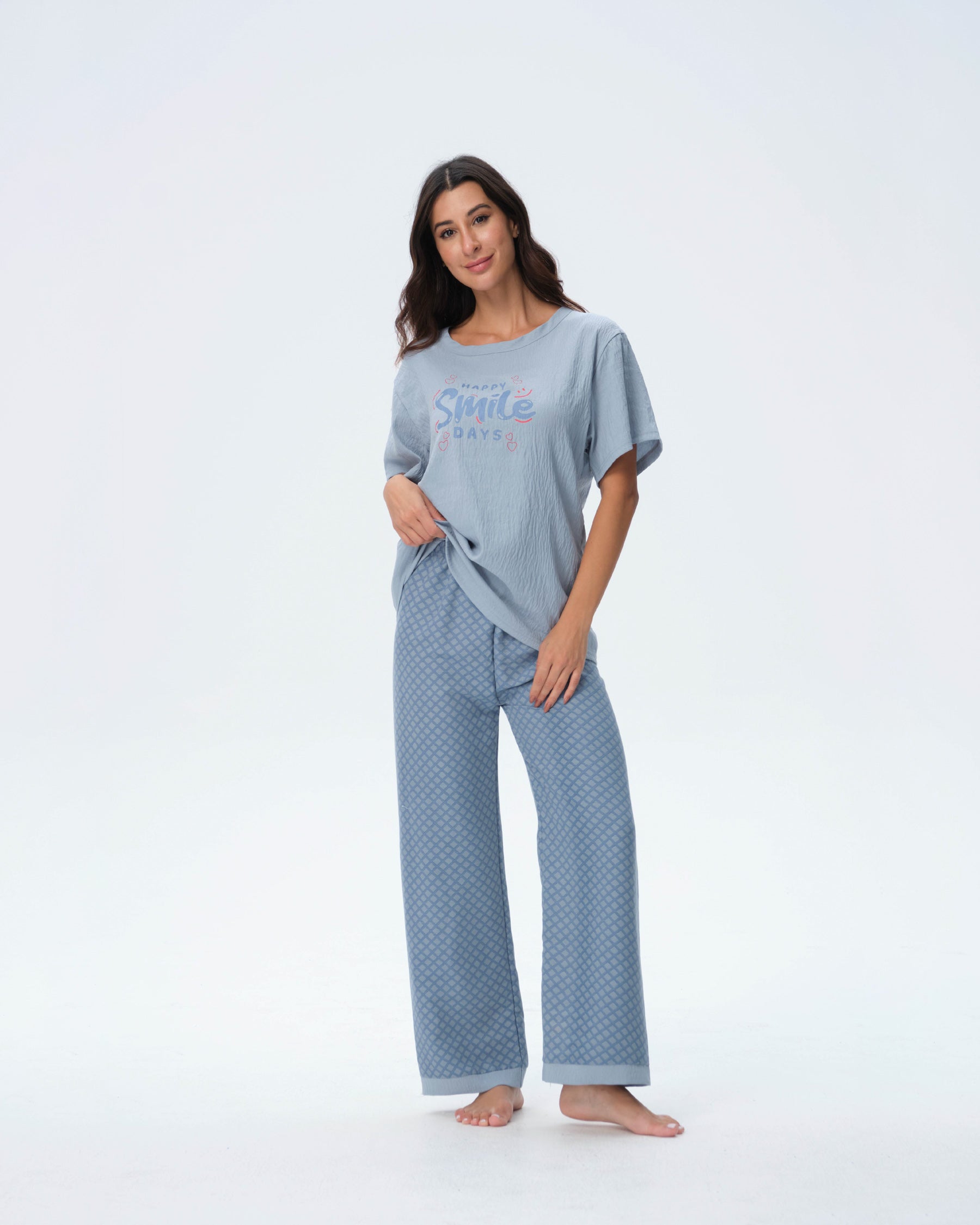 بيجامة نسائية - قطعتين (M-2XL)