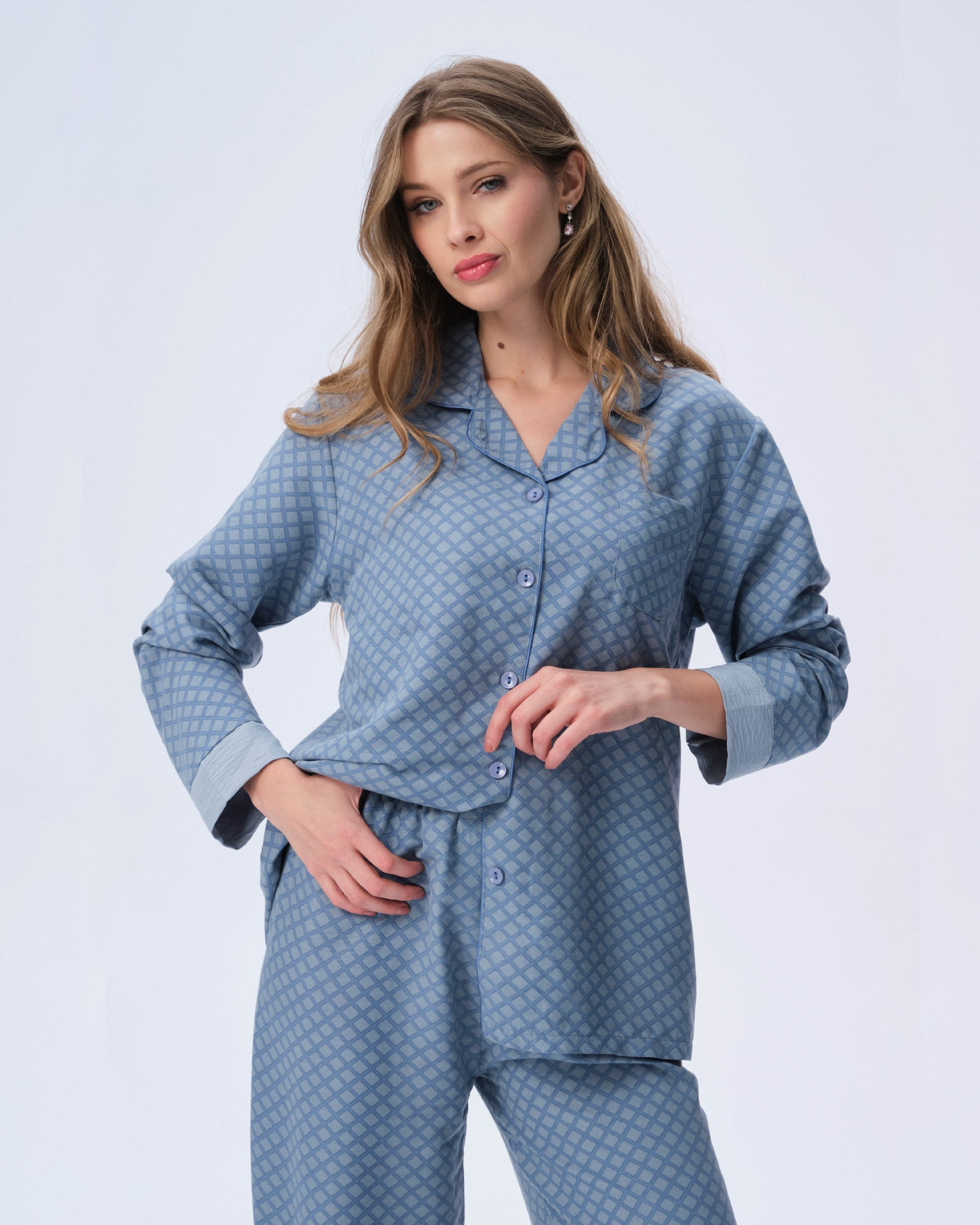 بيجامة نسائية - قطعتين (M-2XL)