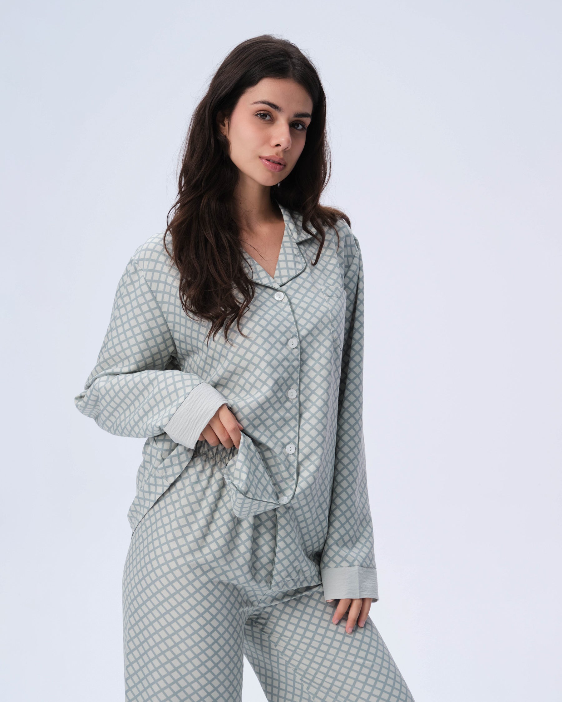 بيجامة نسائية - قطعتين (M-2XL)