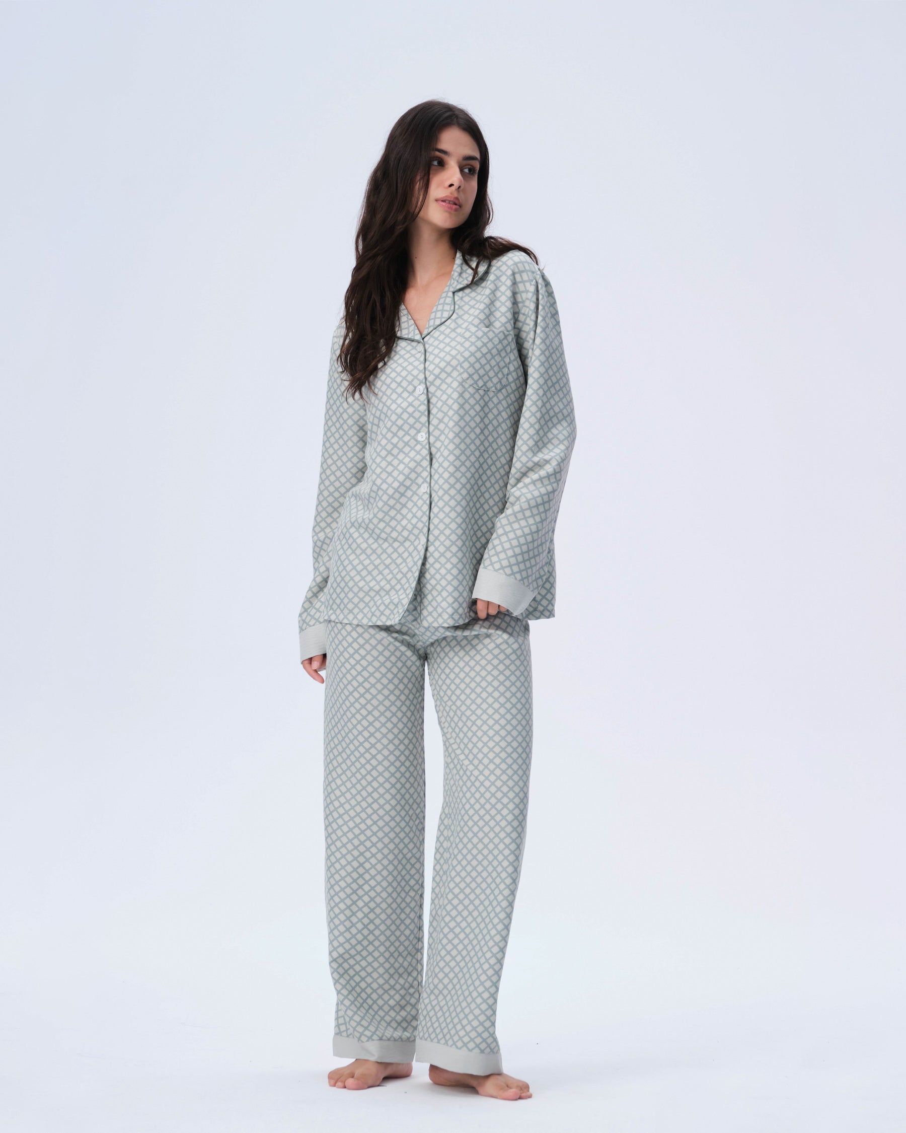 بيجامة نسائية - قطعتين (M-2XL)