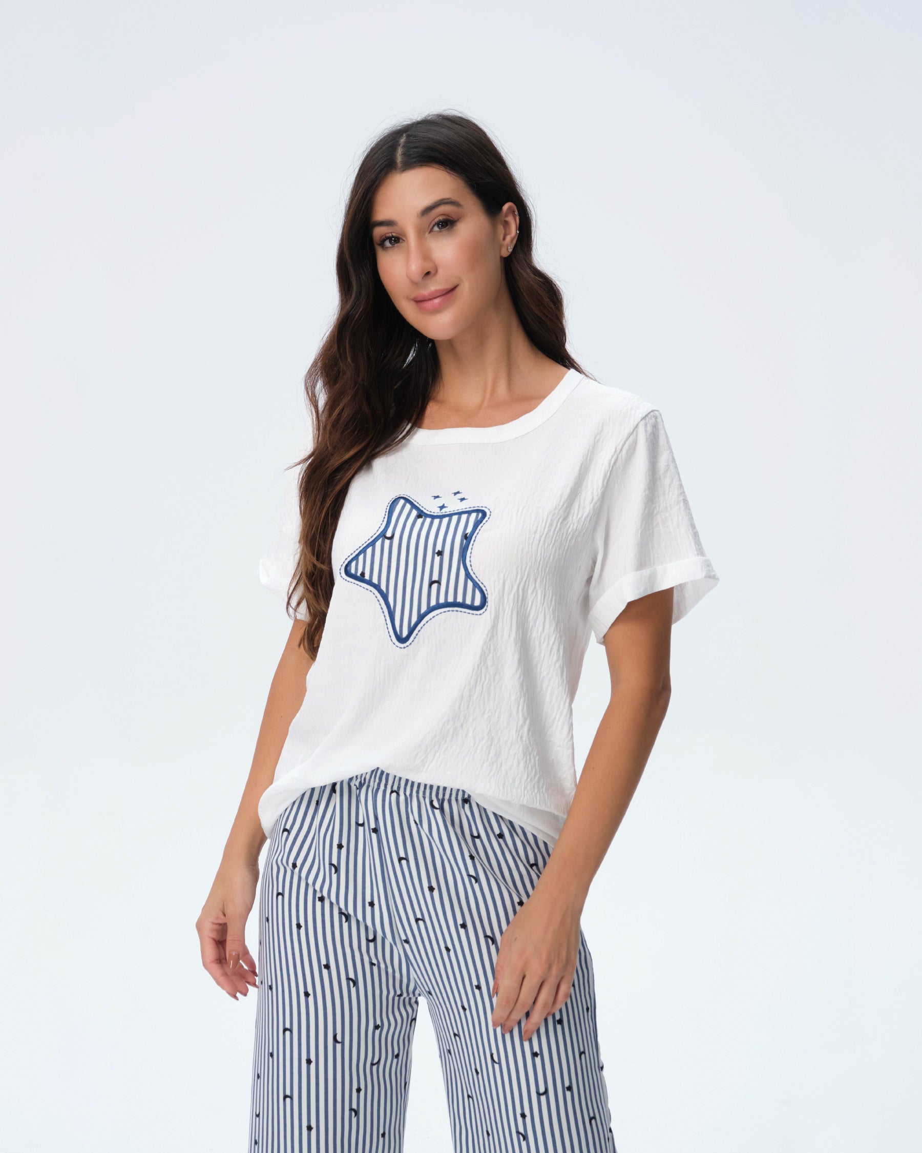 بيجامة نسائية - قطعتين (M-2XL)