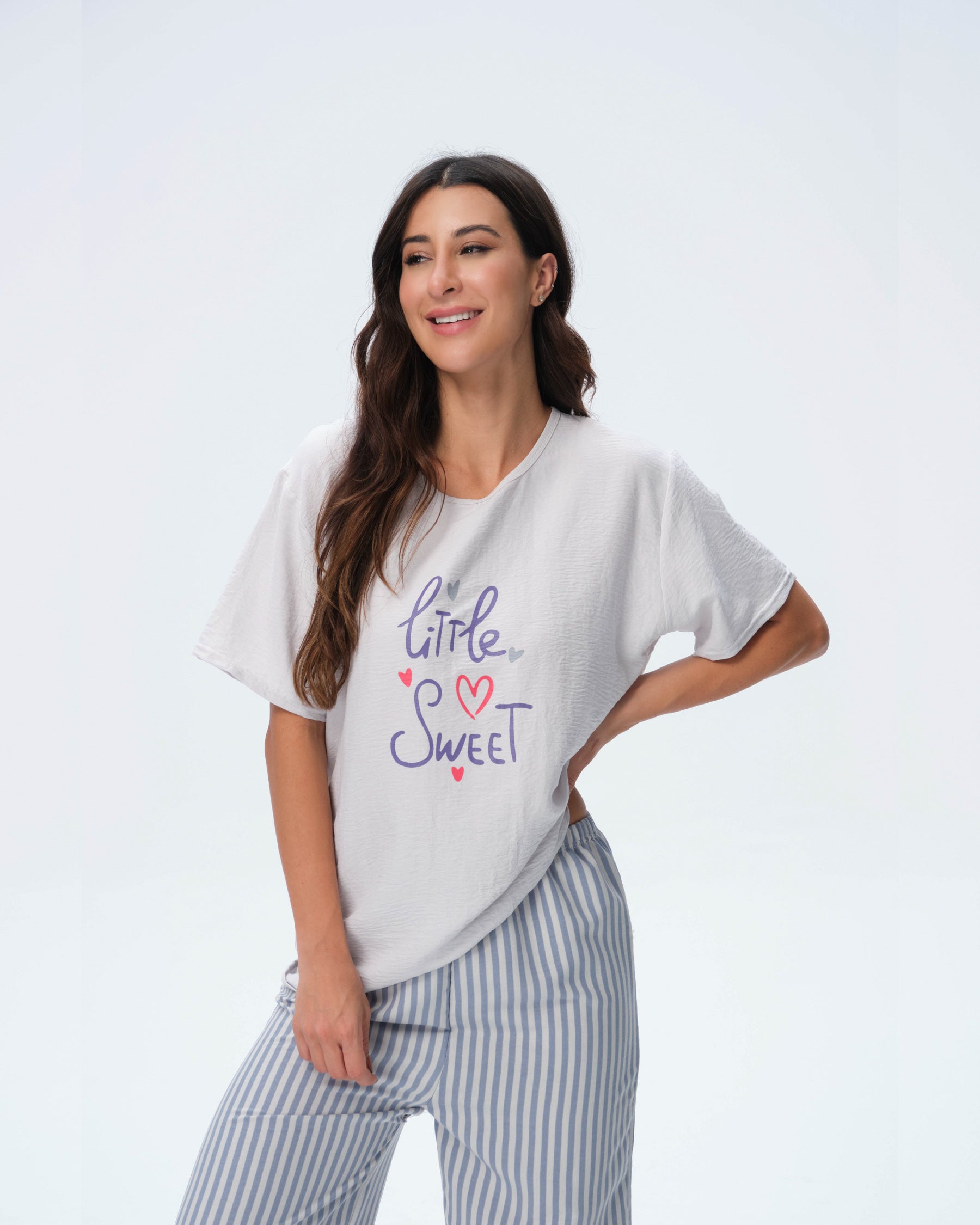 بيجامة نسائية - قطعتين (M-2XL)