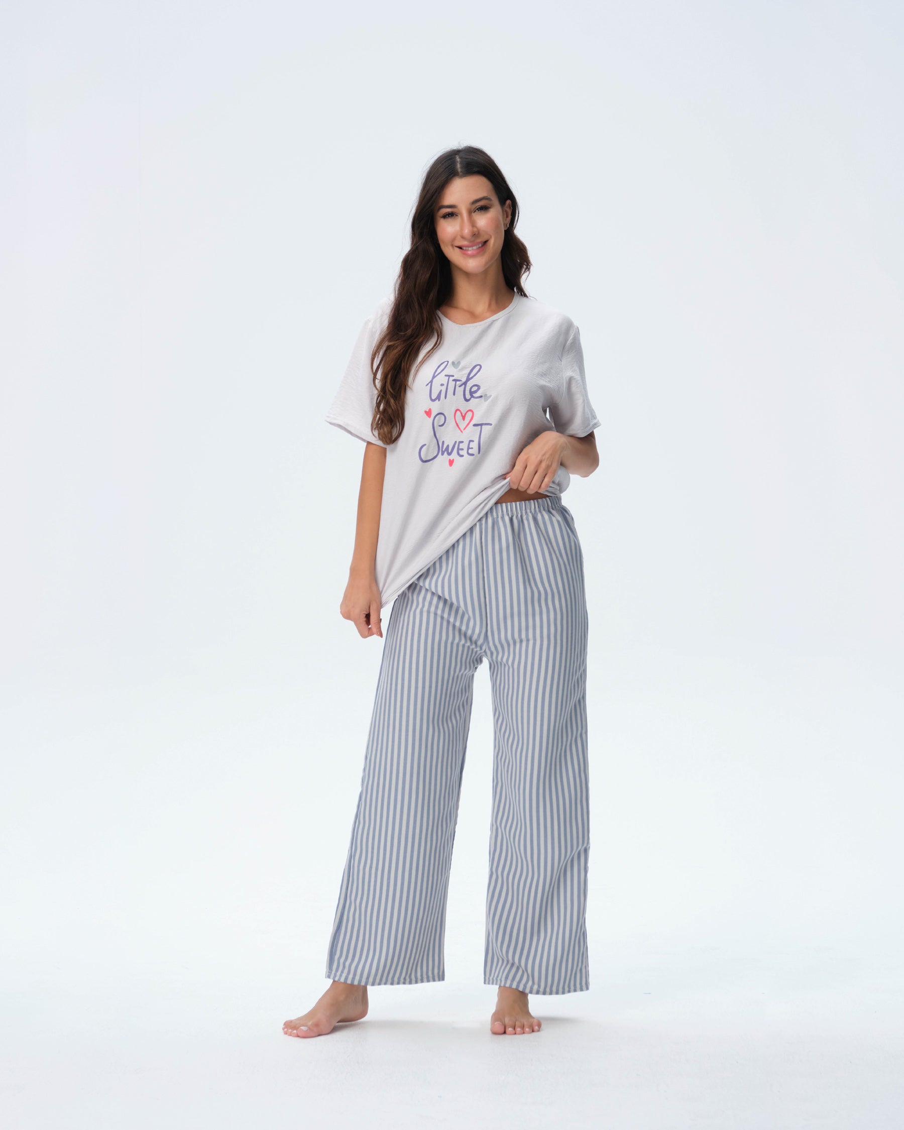 بيجامة نسائية - قطعتين (M-2XL)