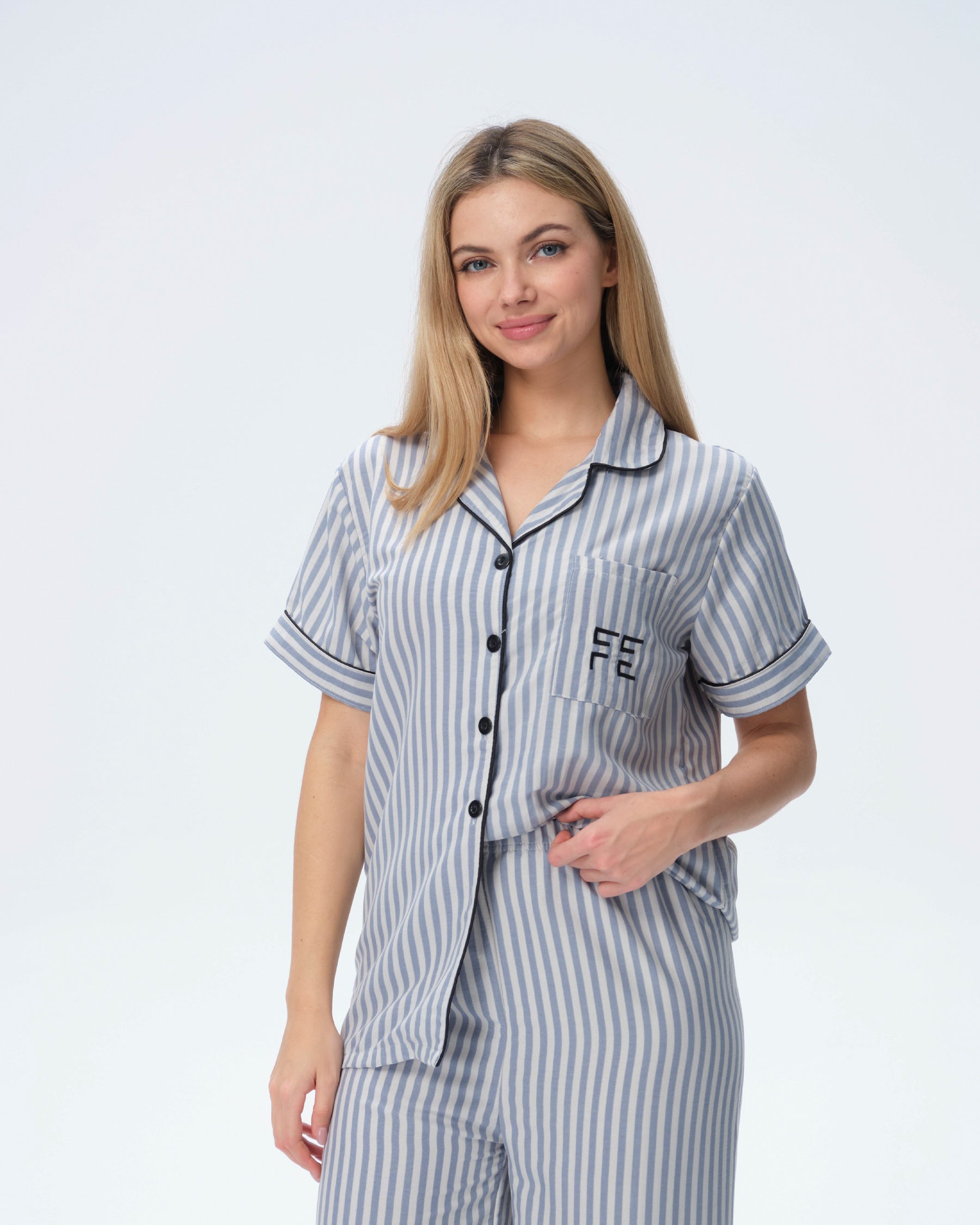 بيجامة نسائية - قطعتين (M-2XL)