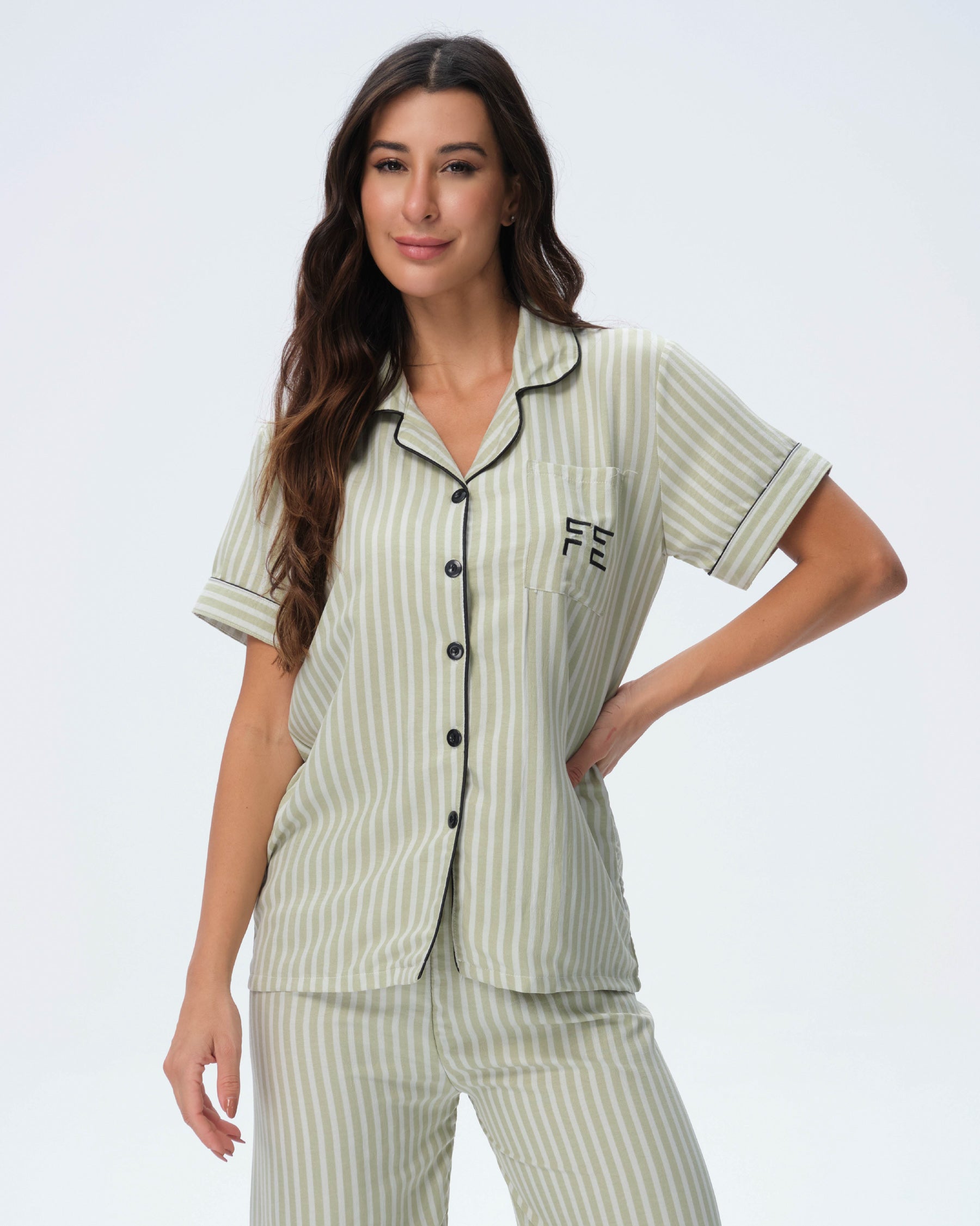 بيجامة نسائية - قطعتين (M-2XL)