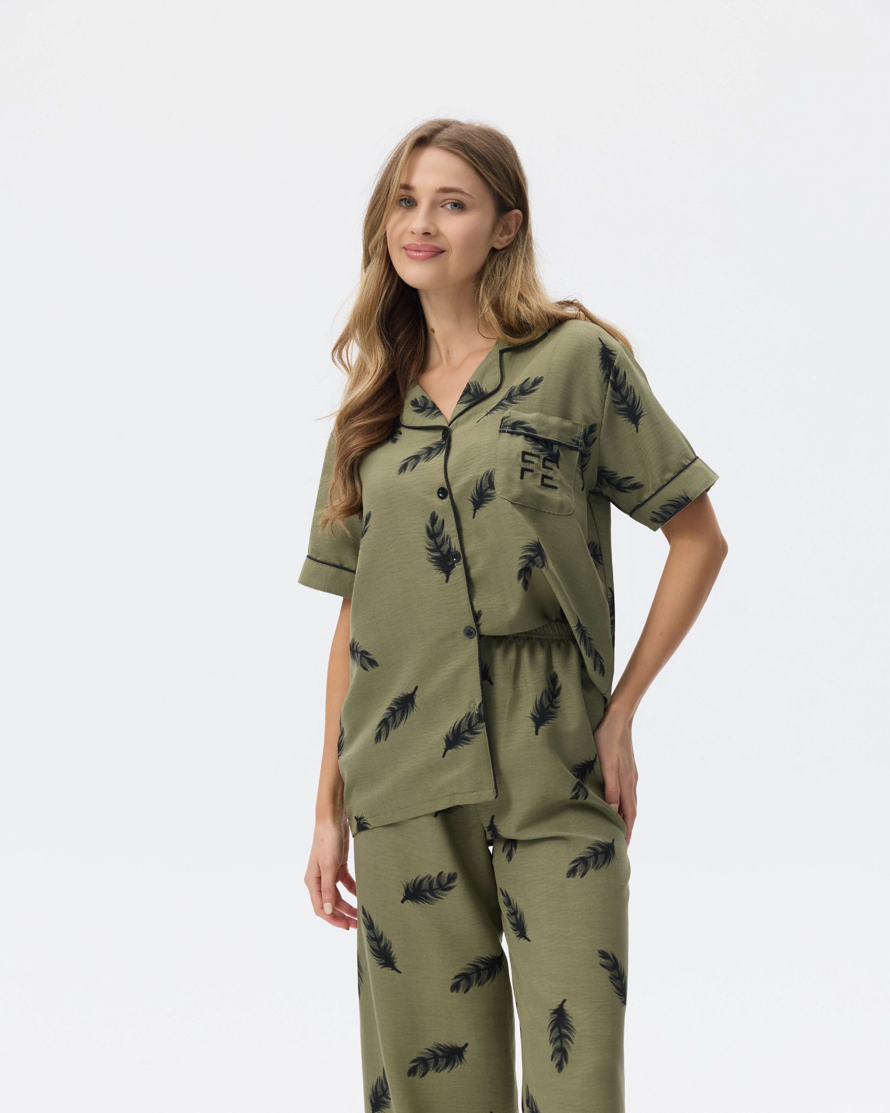 بيجامة نسائية - قطعتين (3XL-6XL)