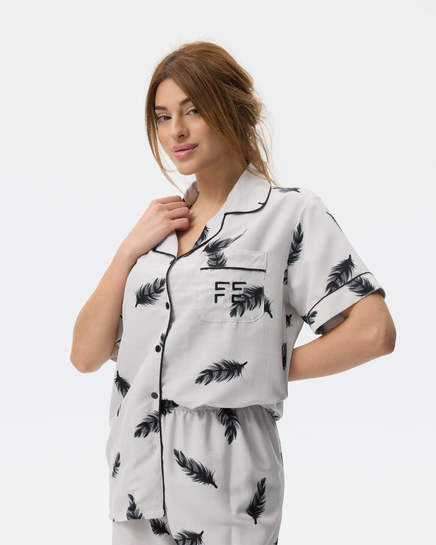 بيجامة نسائية - قطعتين (3XL-6XL)