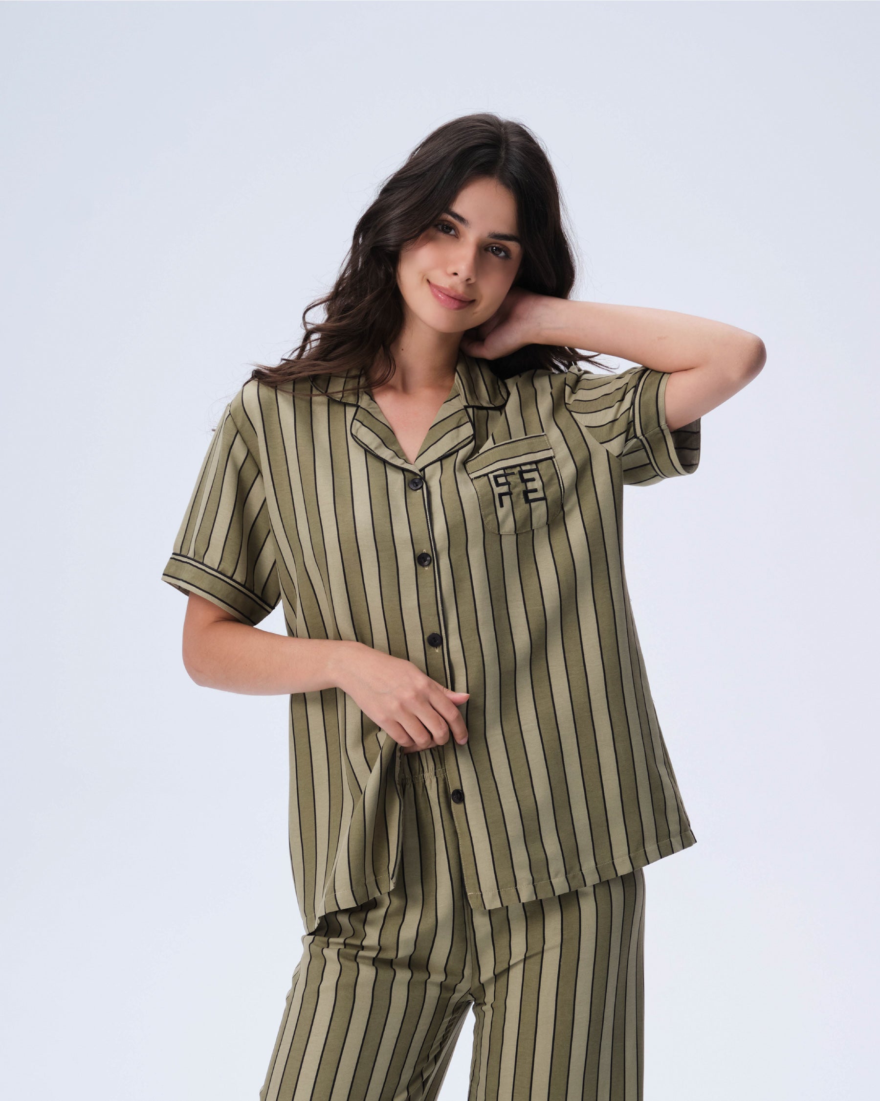 بيجامة نسائية - قطعتين (M-2XL)