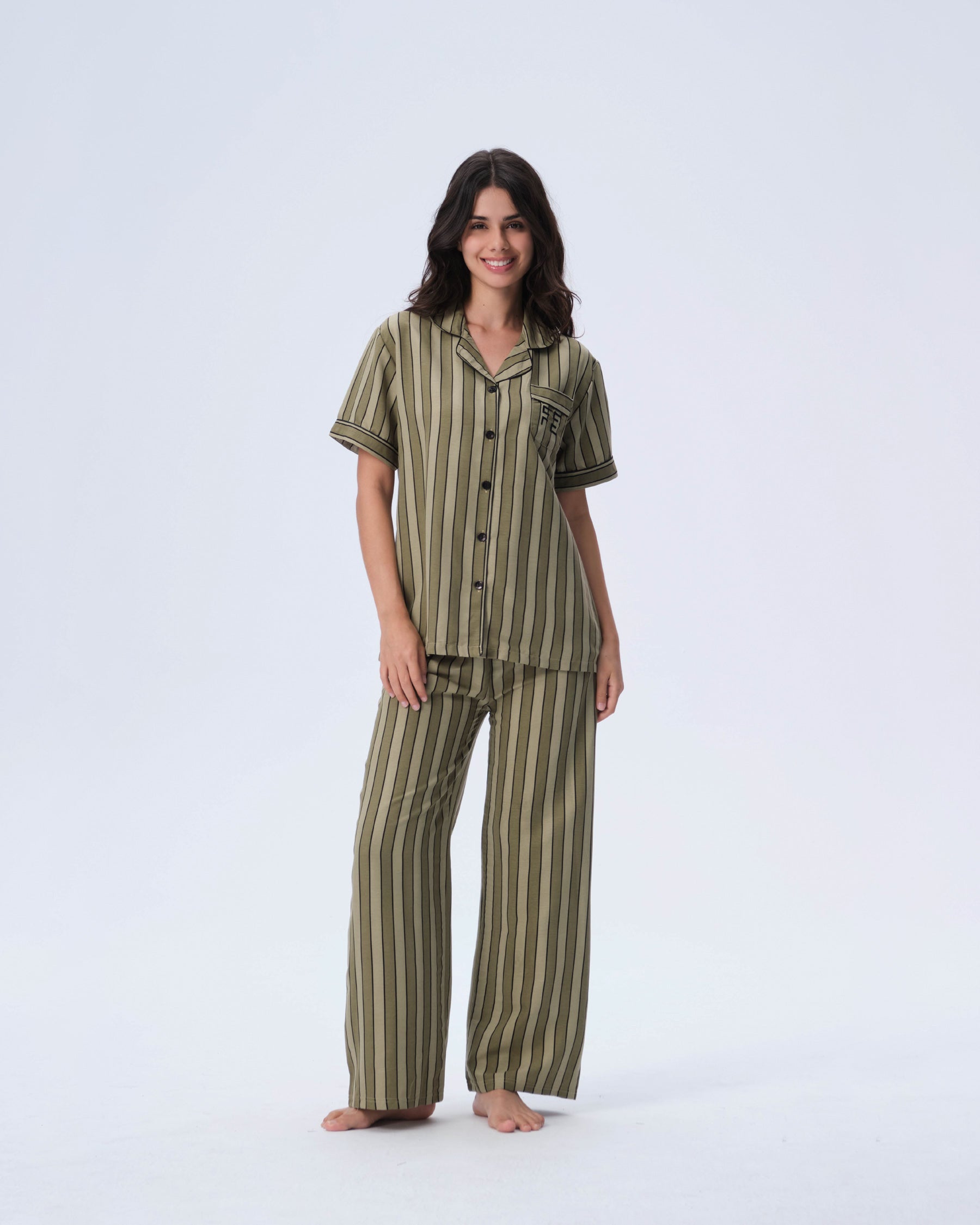 بيجامة نسائية - قطعتين (3XL-6XL)