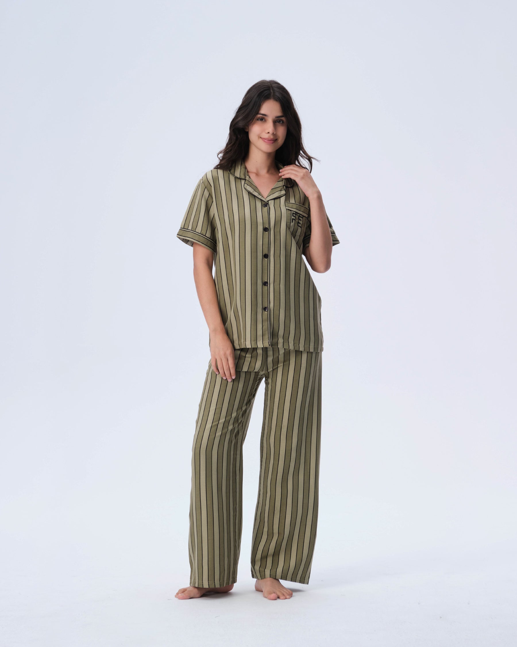 بيجامة نسائية - قطعتين (3XL-6XL)