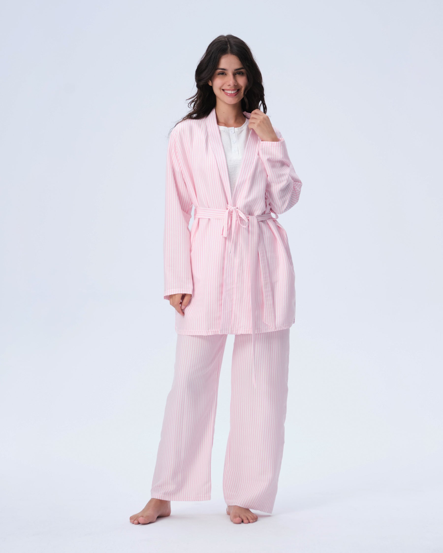 بيجامة نسائية - 3 قطع (M-2XL)
