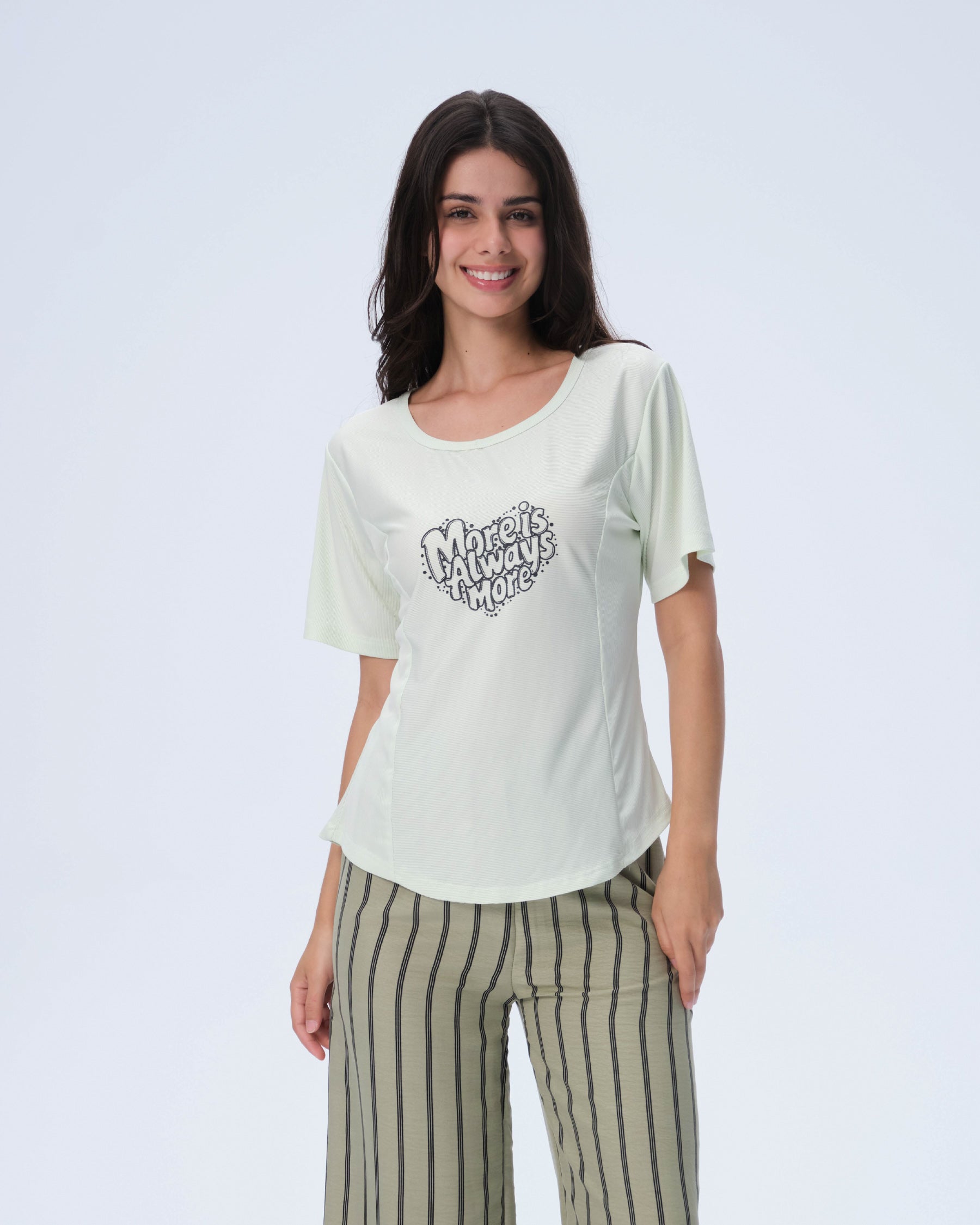 بيجامة نسائية - قطعتين (M-2XL)