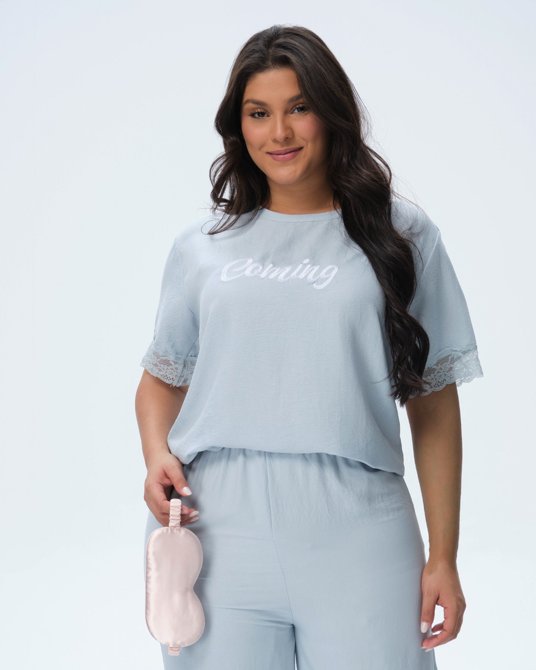 بيجامة نسائية - قطعتين (3XL-6XL)