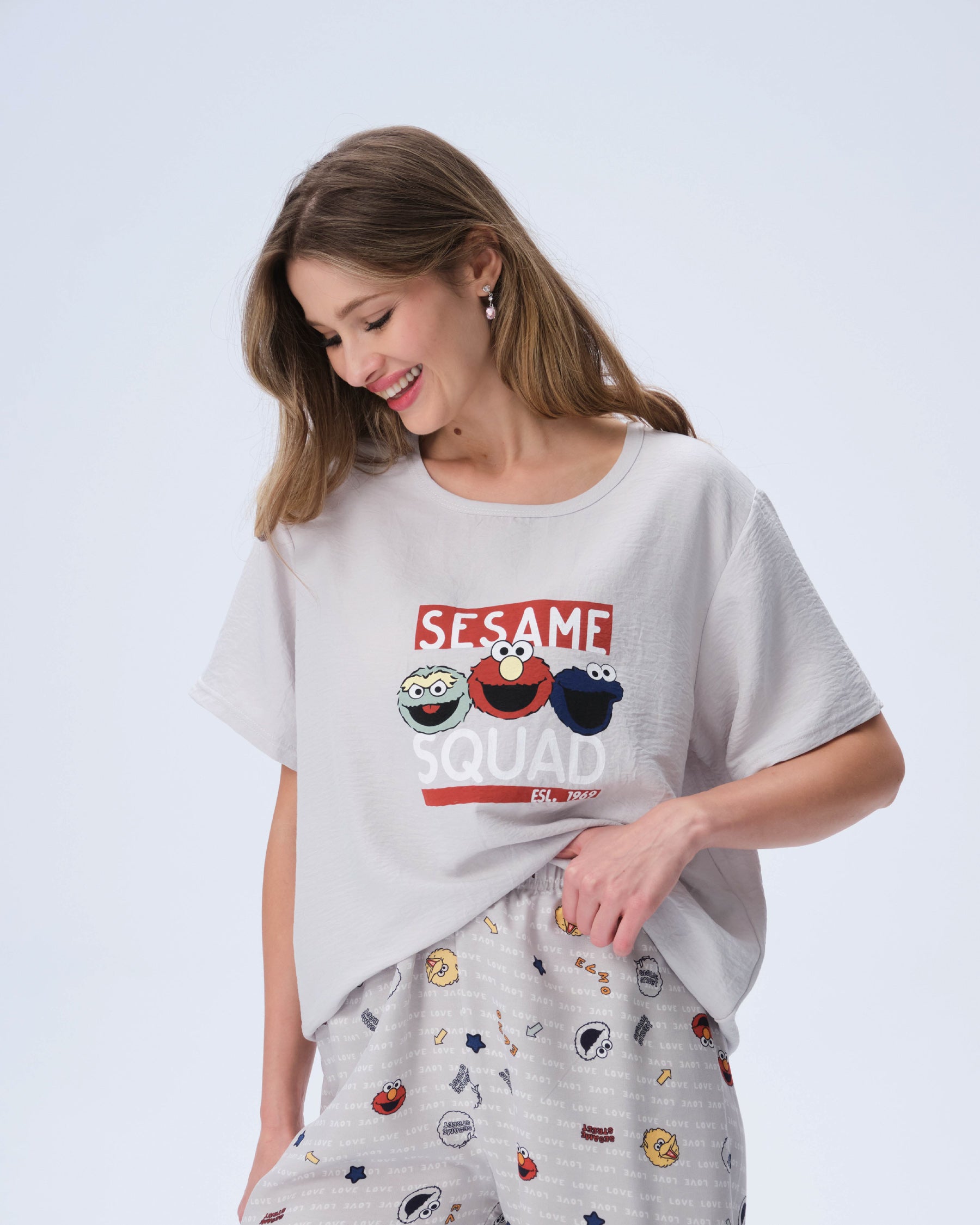 بيجامة نسائية - قطعتين (M-2XL)