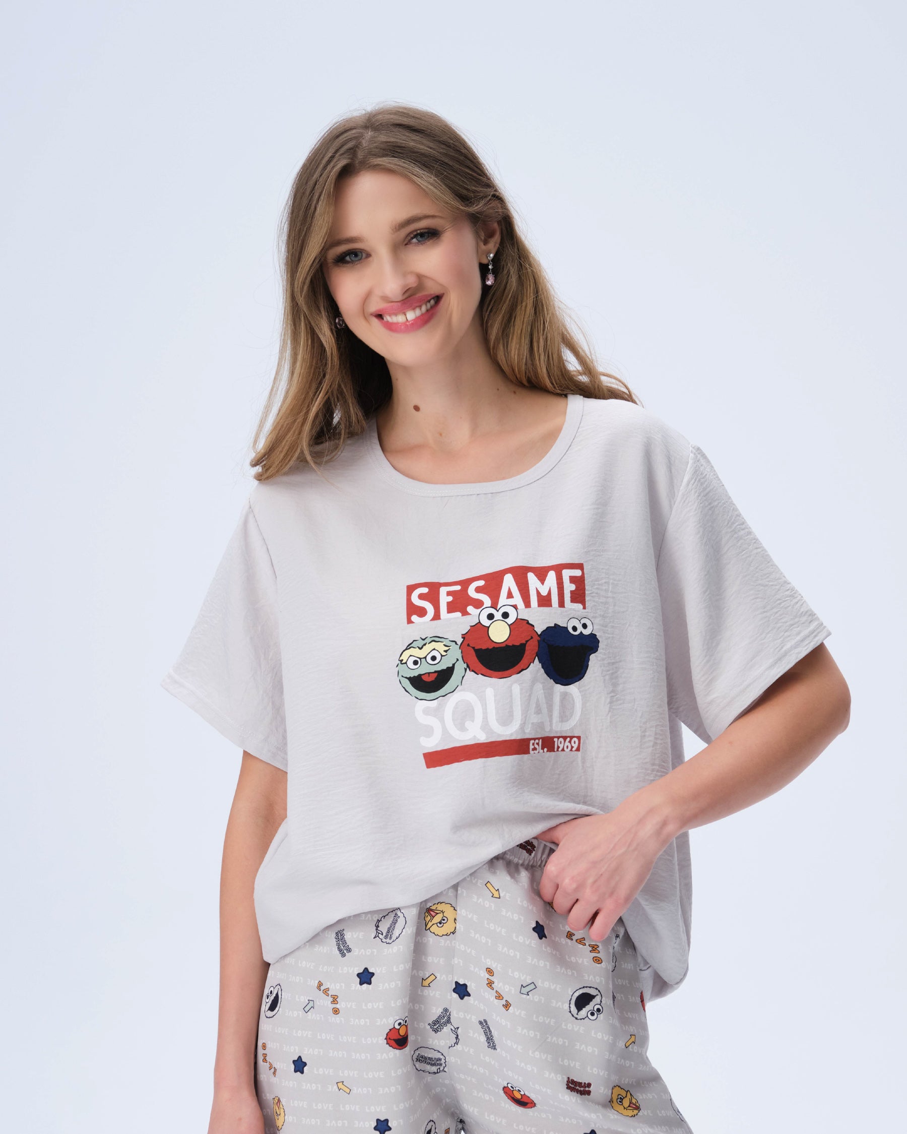 بيجامة نسائية - قطعتين (M-2XL)