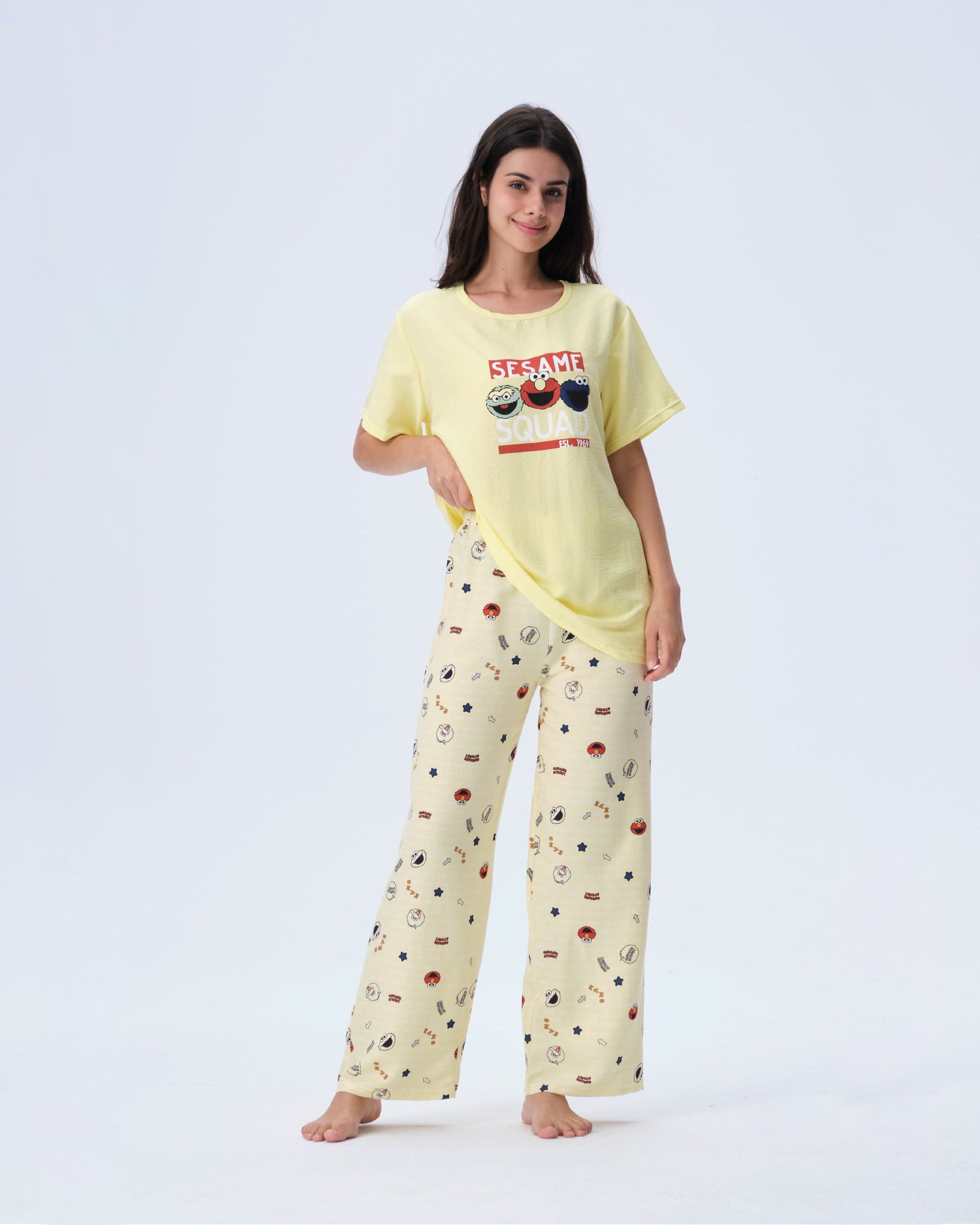 بيجامة نسائية - قطعتين (M-2XL)