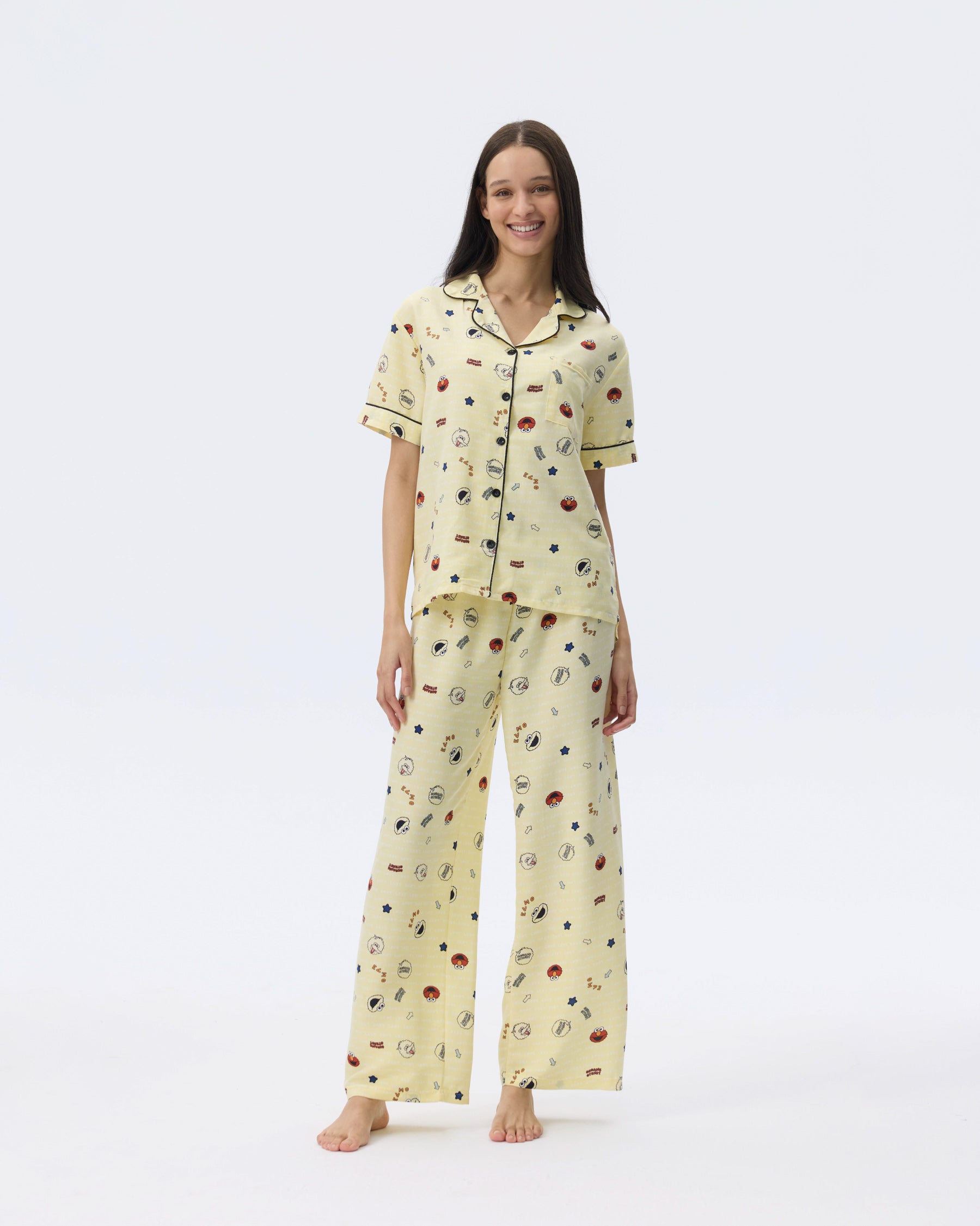 بيجامة نسائية - قطعتين (3XL-6XL)