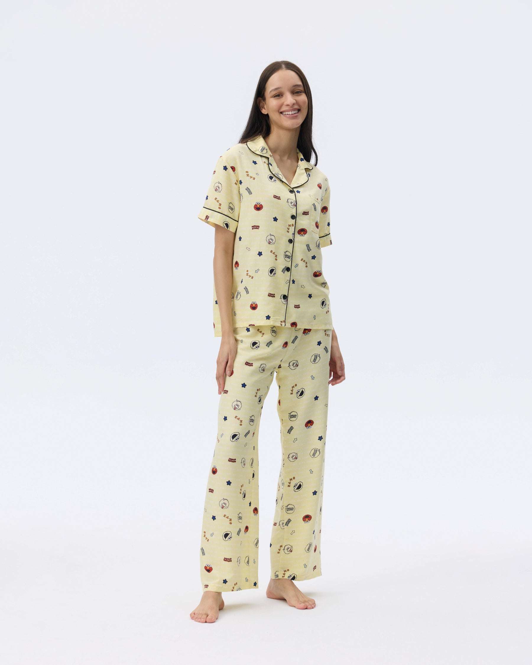 بيجامة نسائية - قطعتين (3XL-6XL)