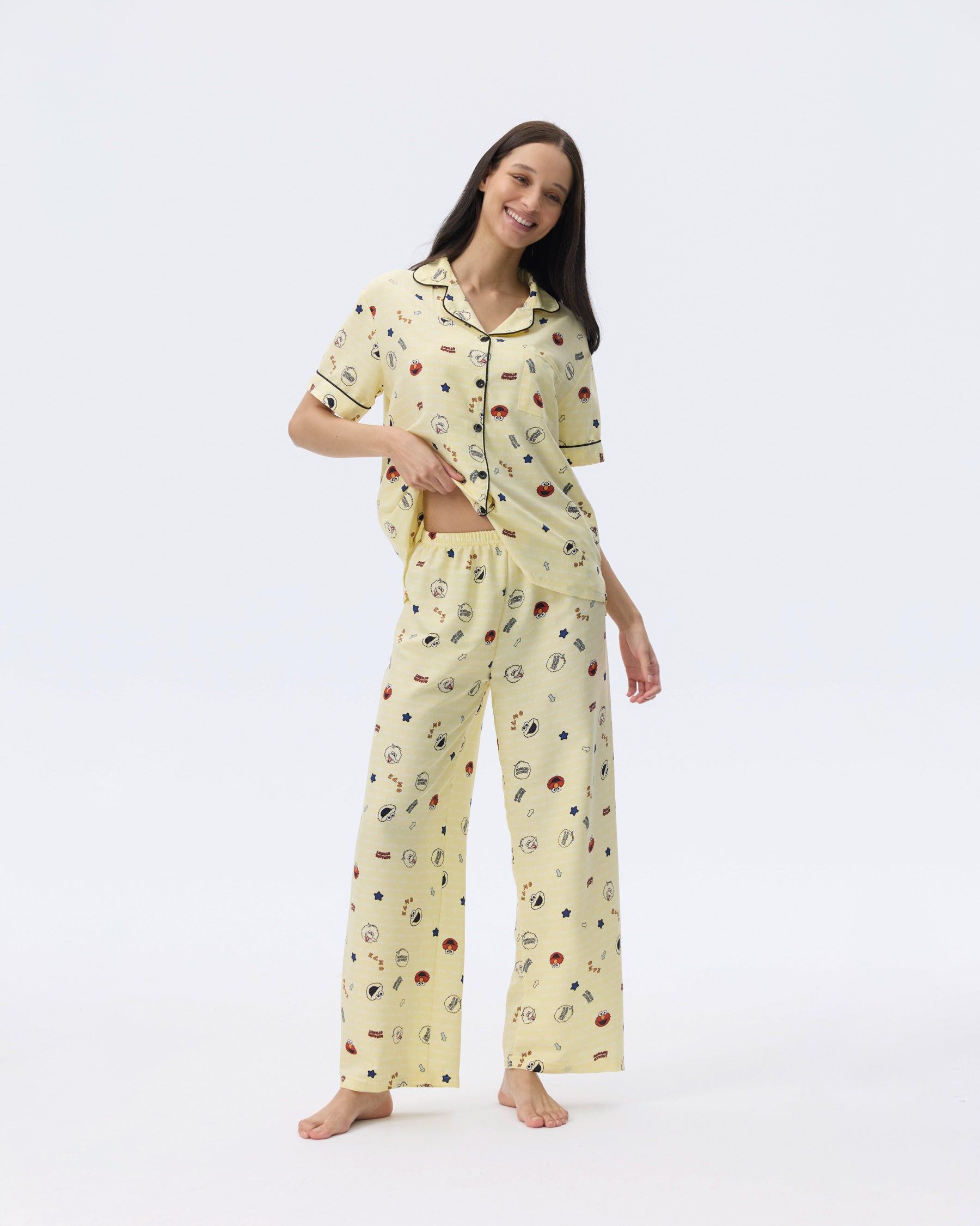 بيجامة نسائية - قطعتين (3XL-6XL)