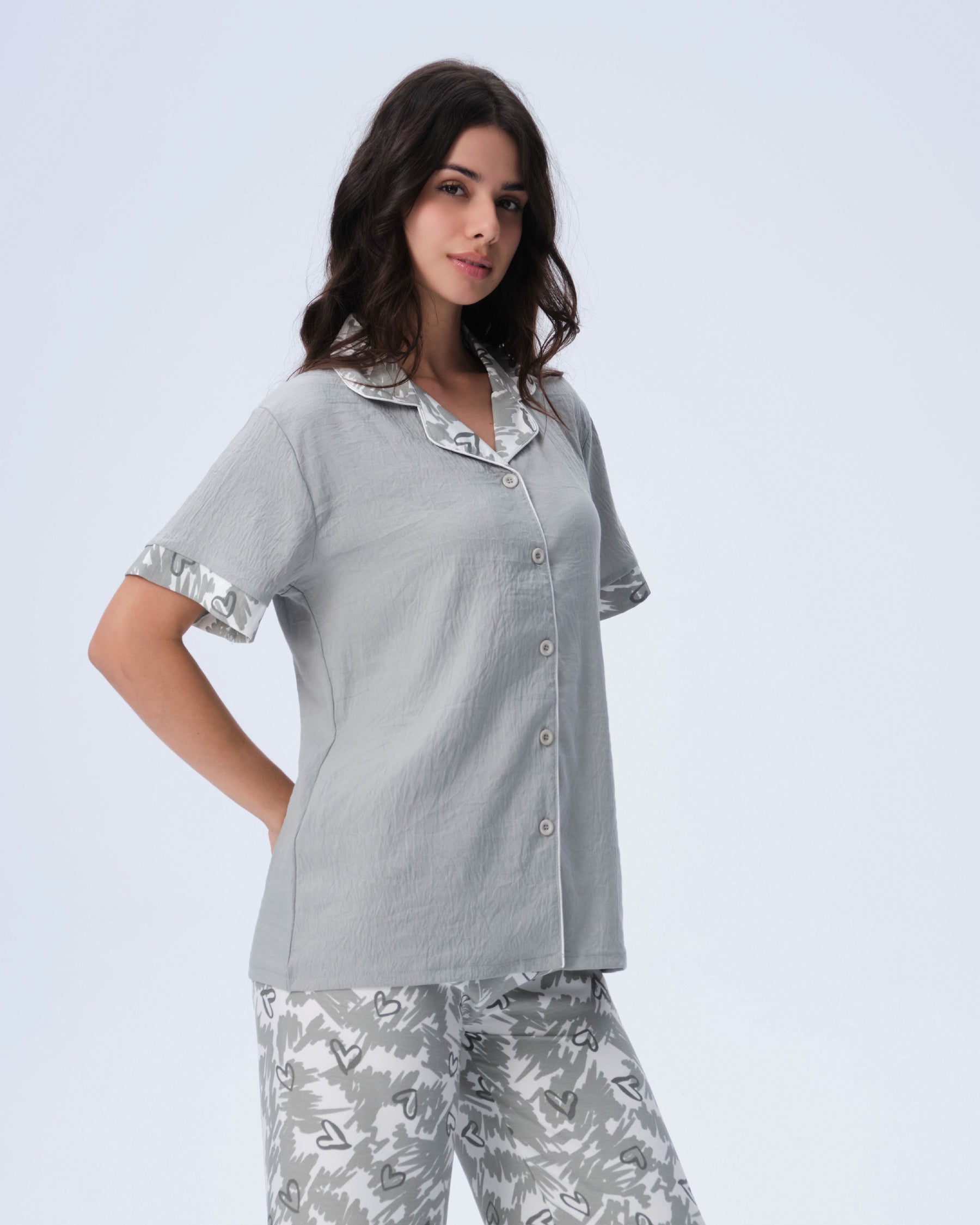 بيجامة نسائية - قطعتين (3XL-6XL)
