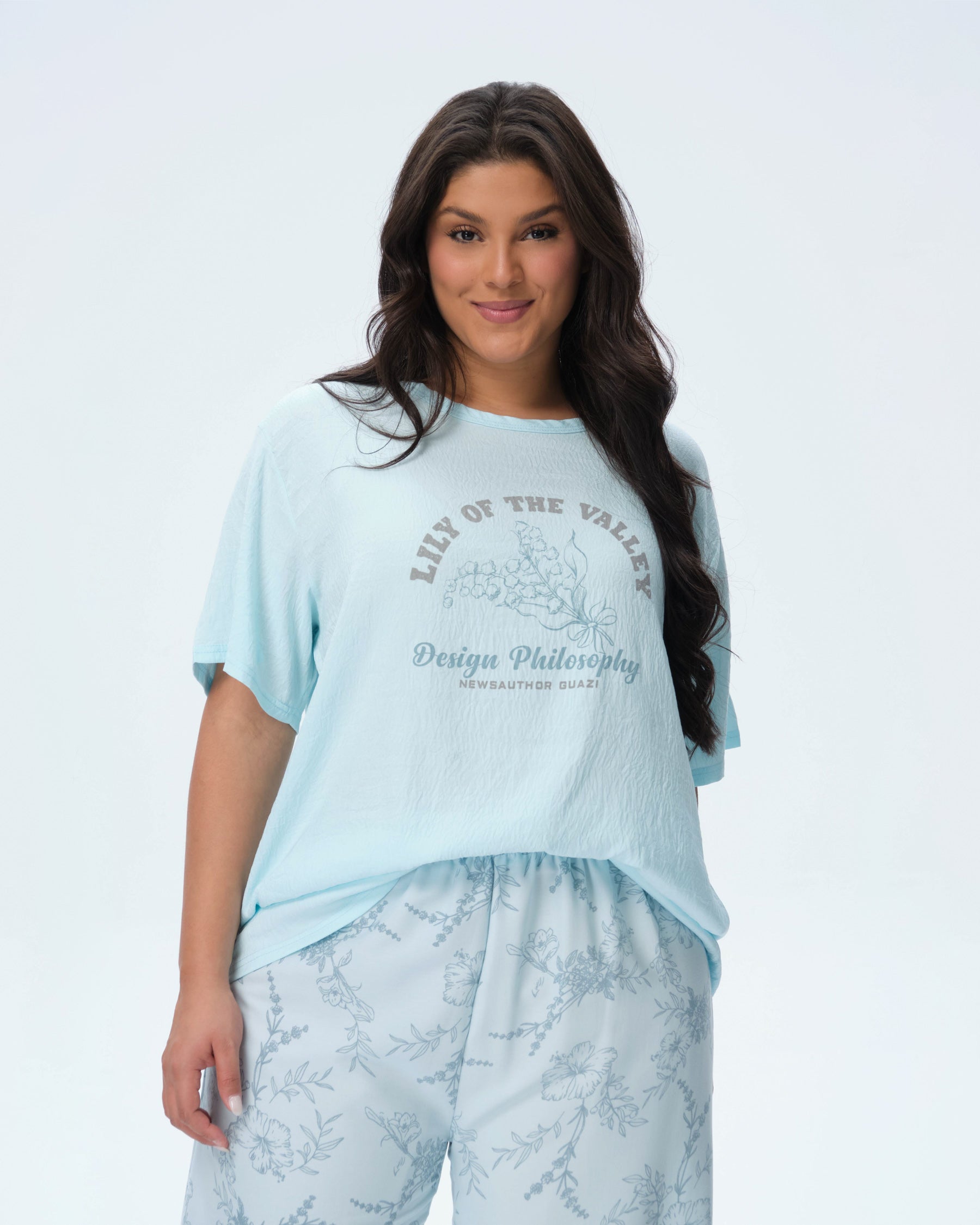 بيجامة نسائية - قطعتين (3XL-6XL)