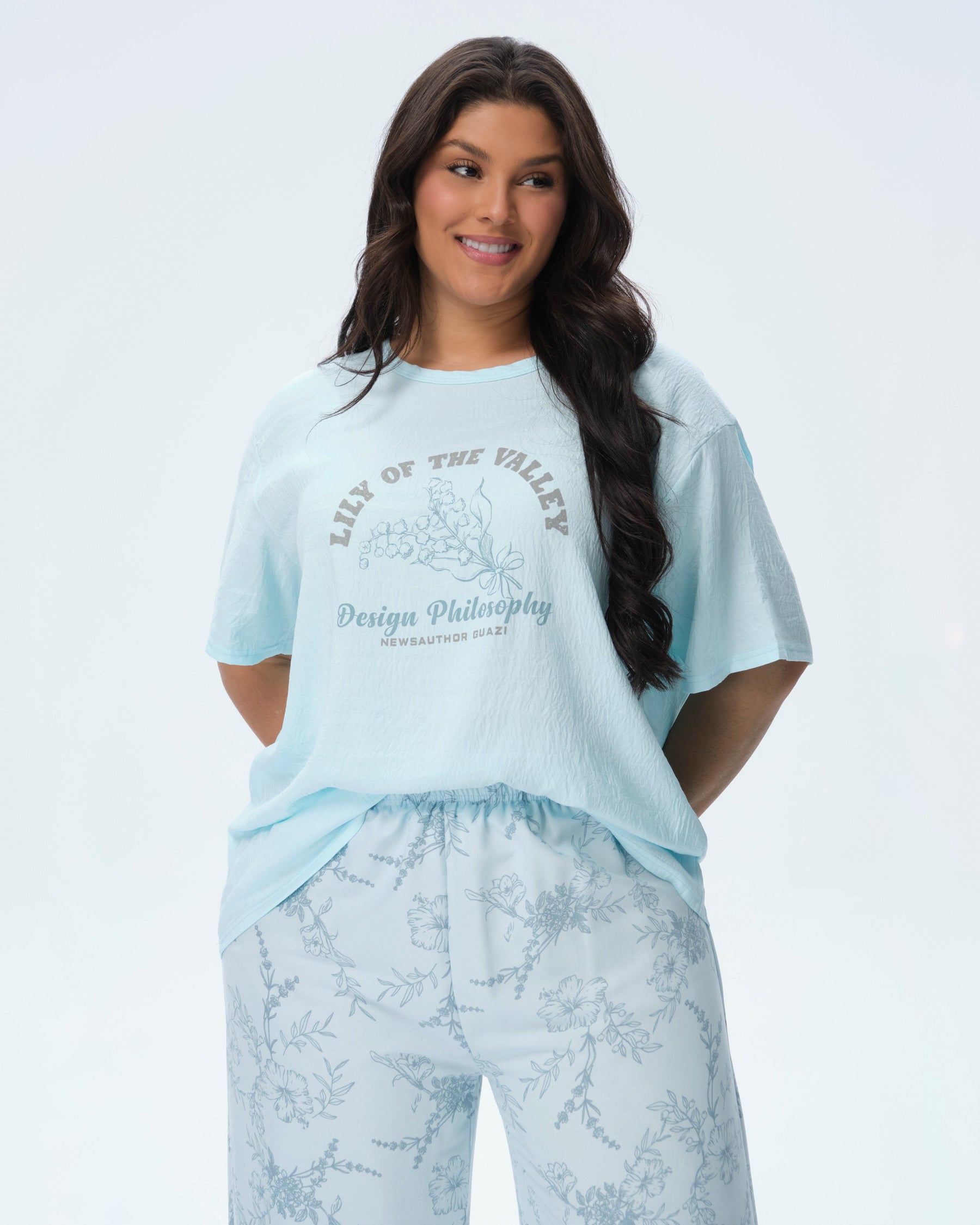 بيجامة نسائية - قطعتين (3XL-6XL)