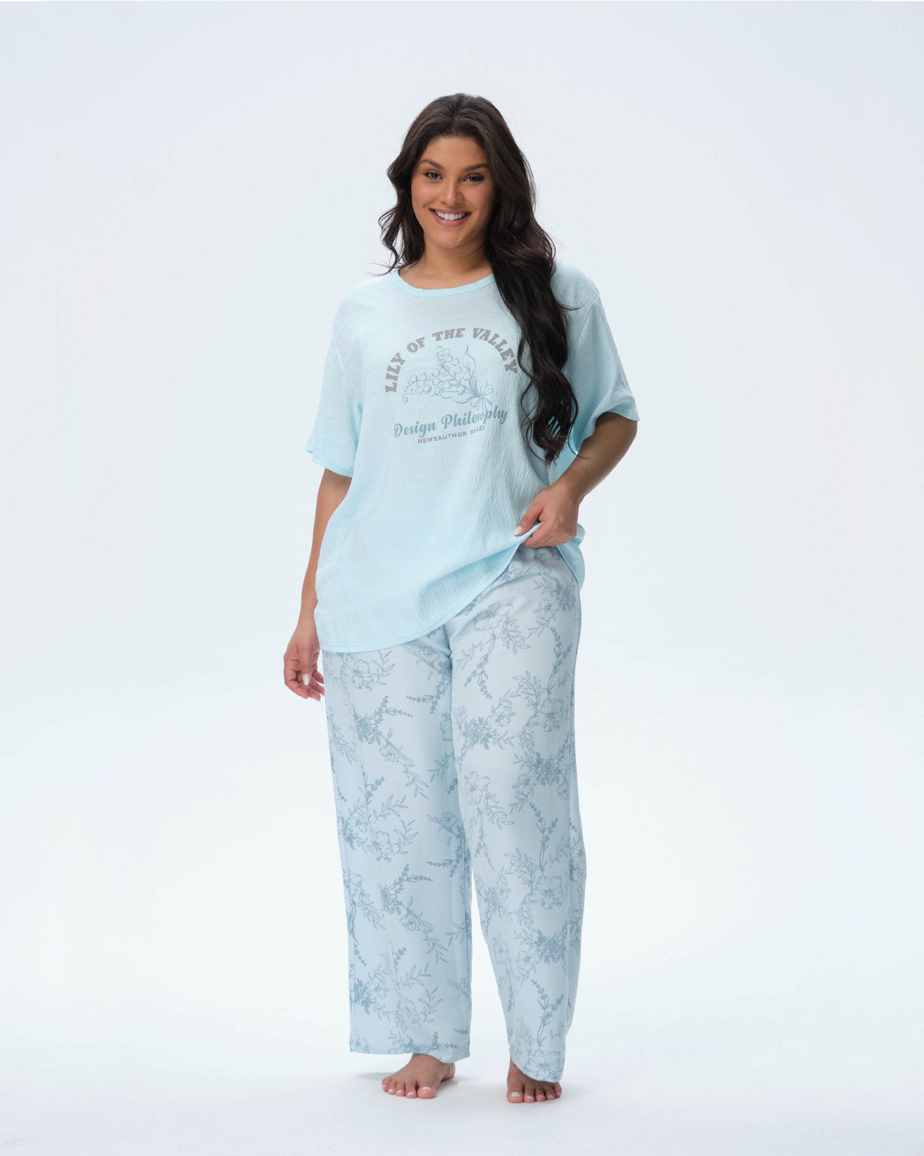 بيجامة نسائية - قطعتين (3XL-6XL)