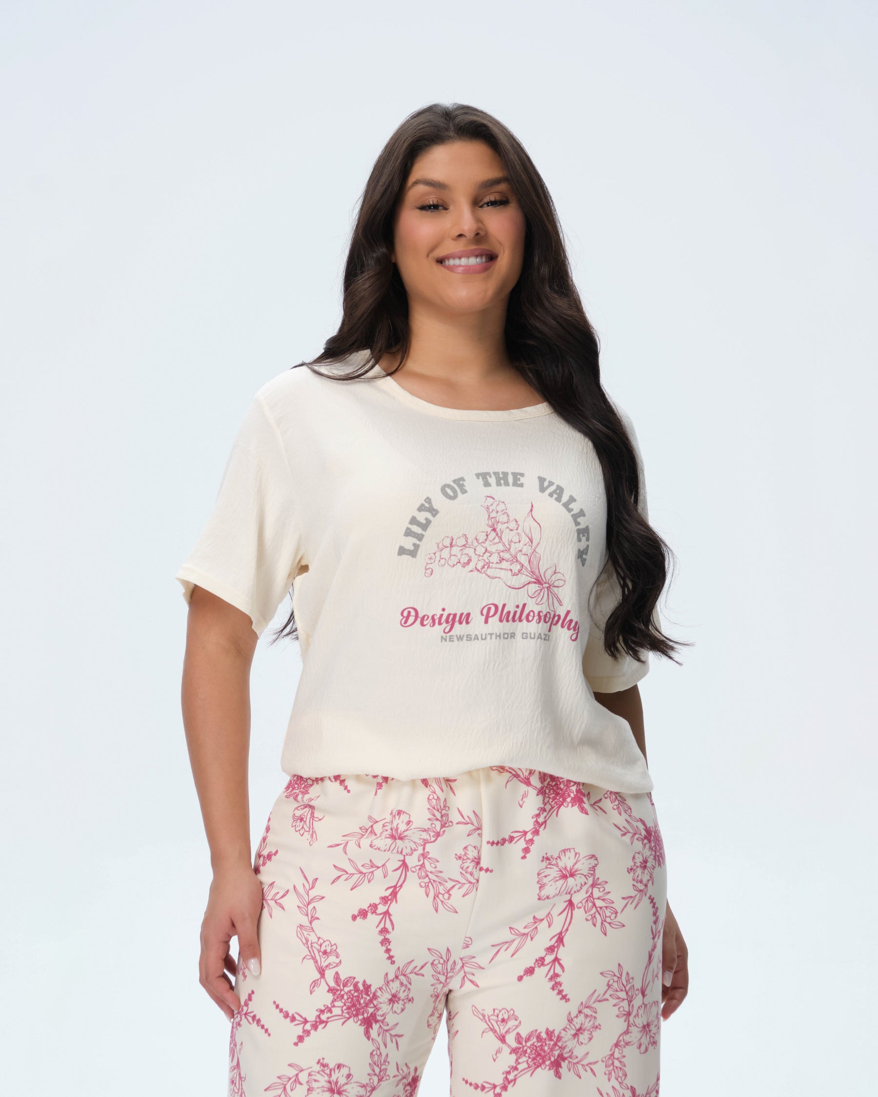 بيجامة نسائية - قطعتين (3XL-6XL)