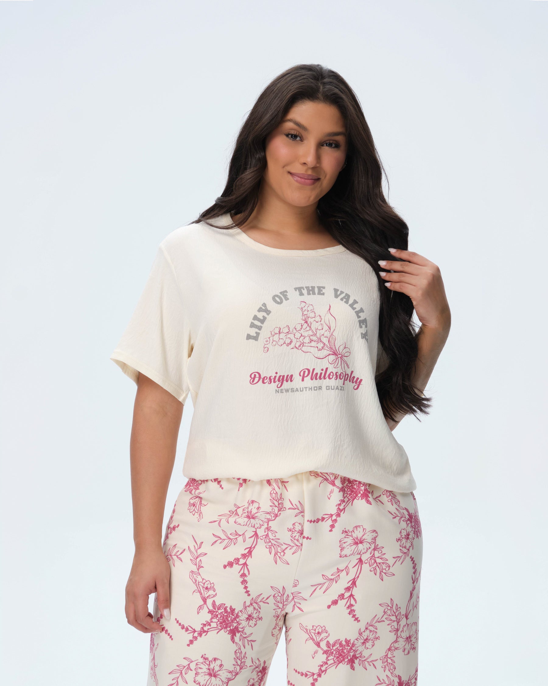 بيجامة نسائية - قطعتين (3XL-6XL)