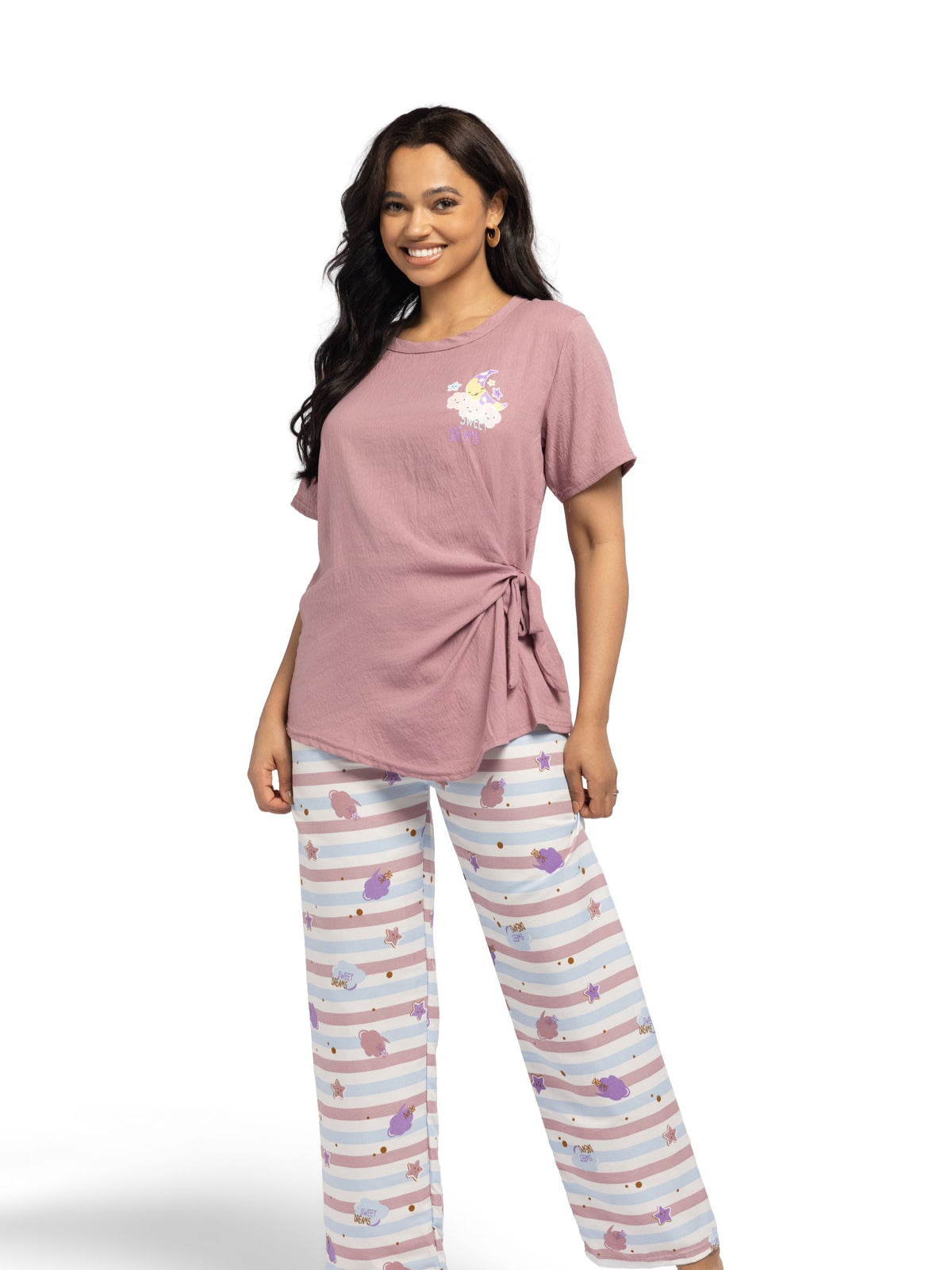 بيجامة نسائية - قطعتين (M-2XL)