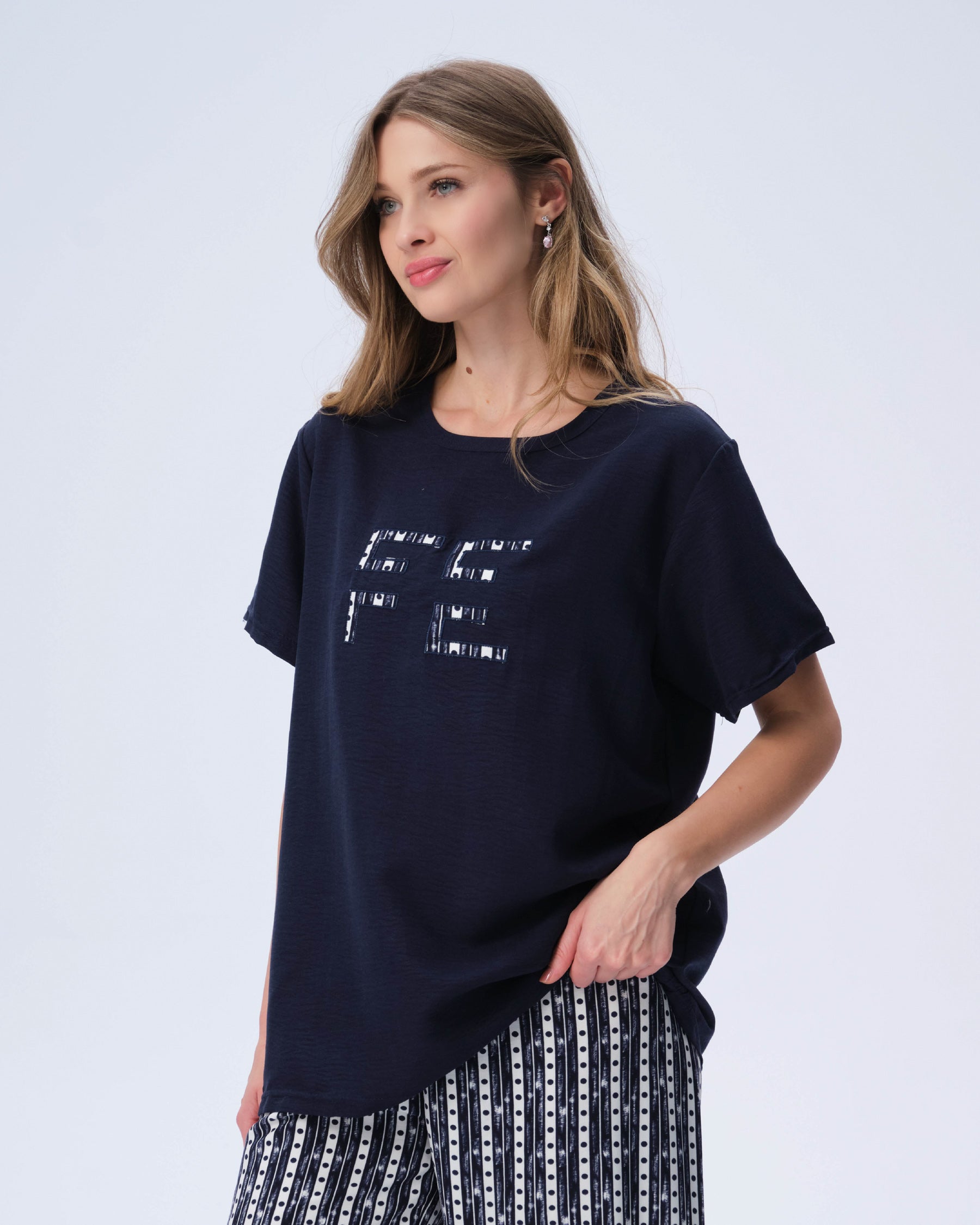 بيجامة نسائية - قطعتين (M-2XL)