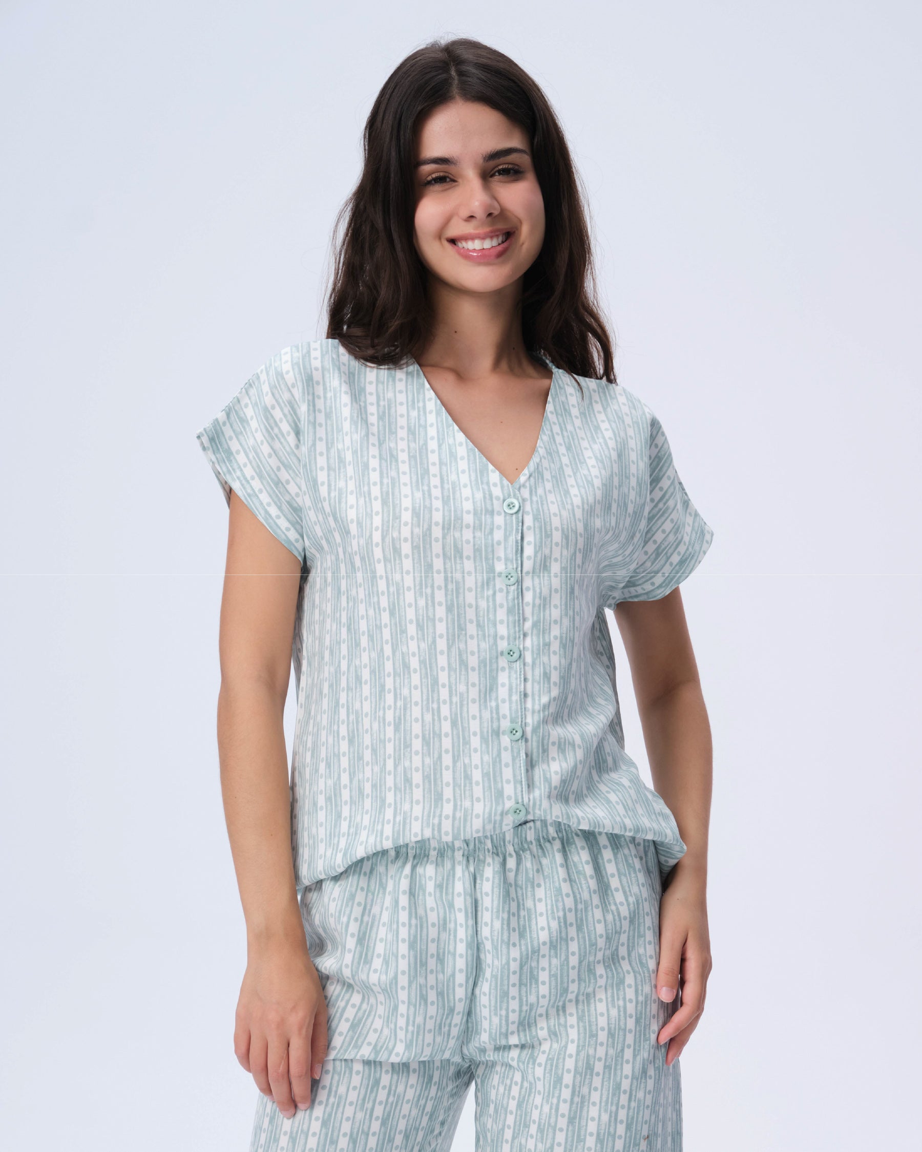 بيجامة نسائية - قطعتين (3XL-6XL)