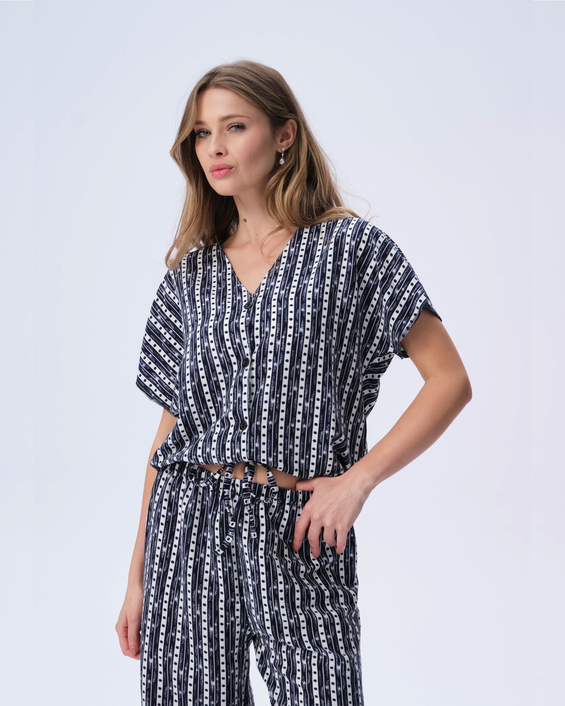 بيجامة نسائية - قطعتين (3XL-6XL)