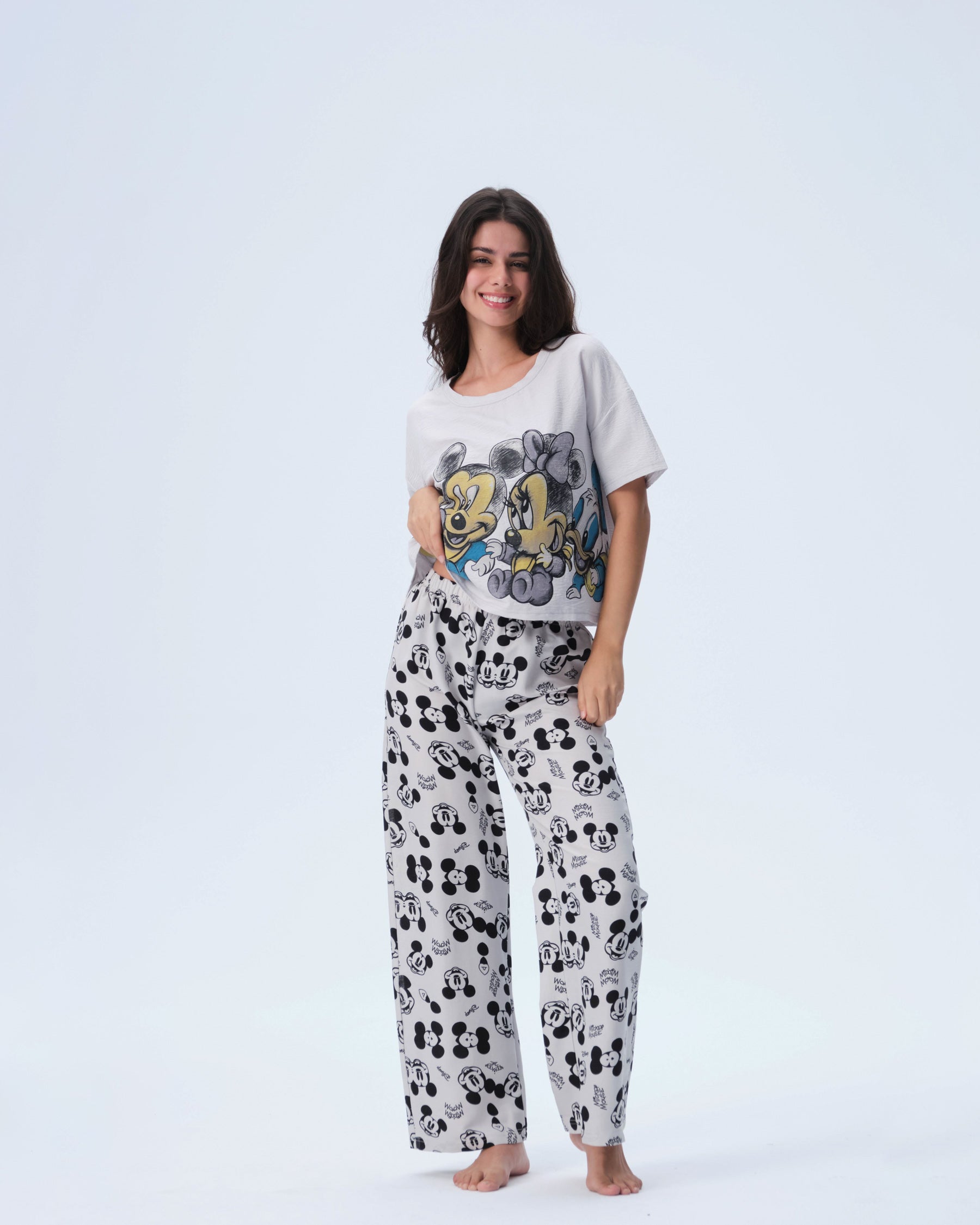 بيجامة نسائية - قطعتين (3XL-6XL)