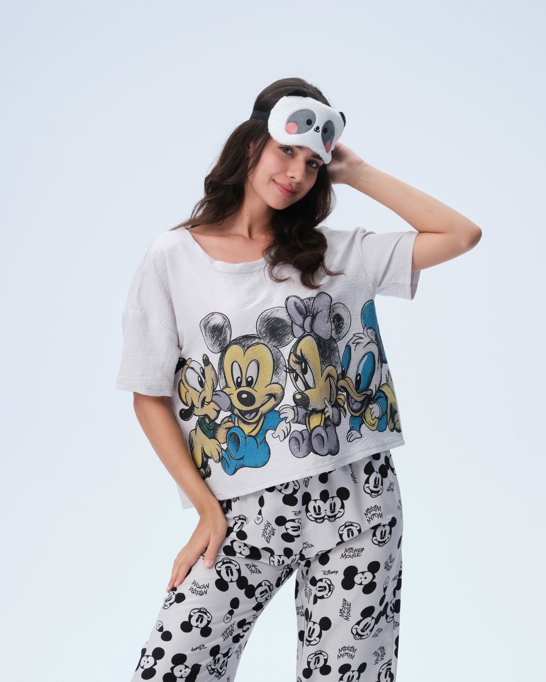 بيجامة نسائية - قطعتين (3XL-6XL)