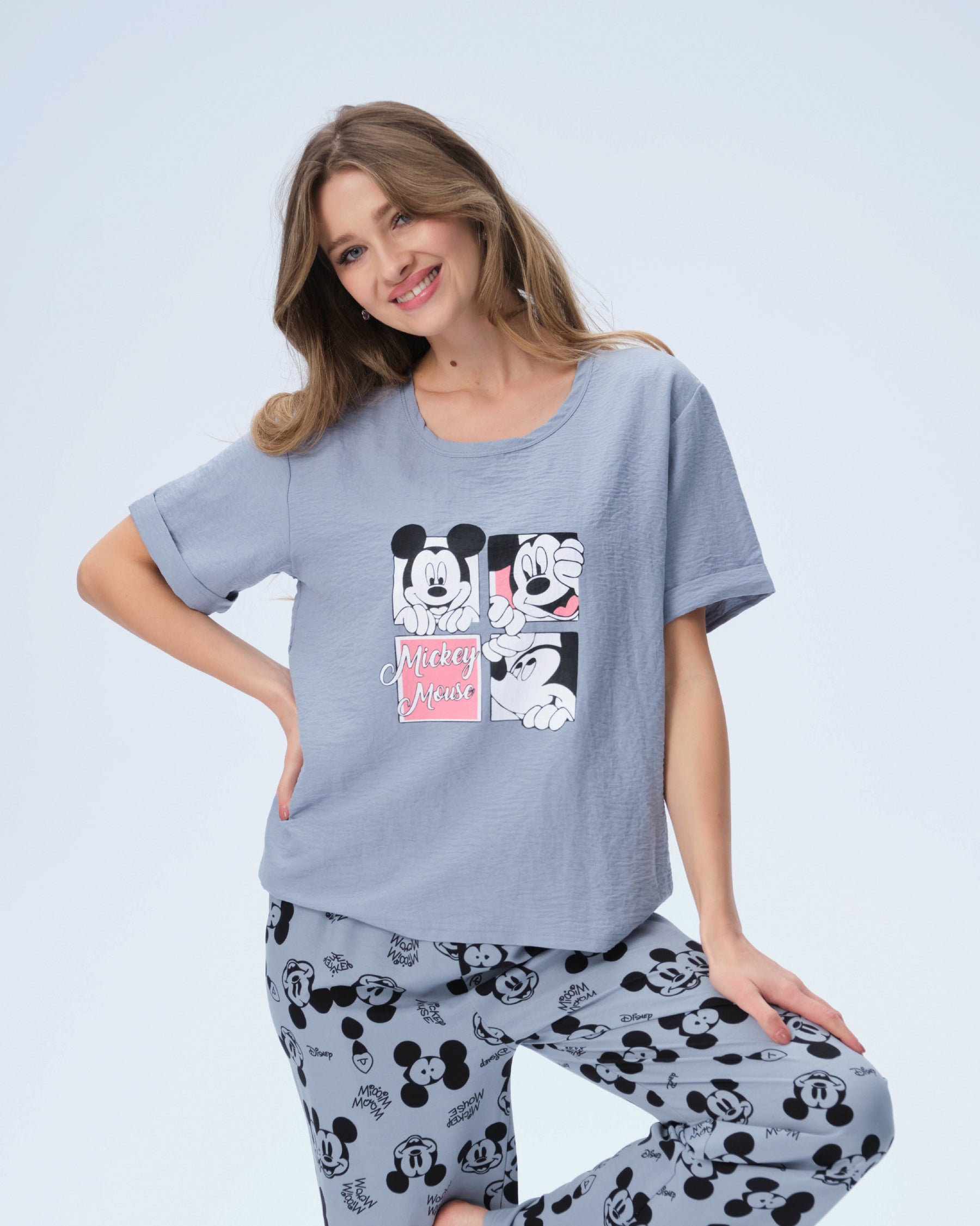 بيجامة نسائية - قطعتين (3XL-6XL)