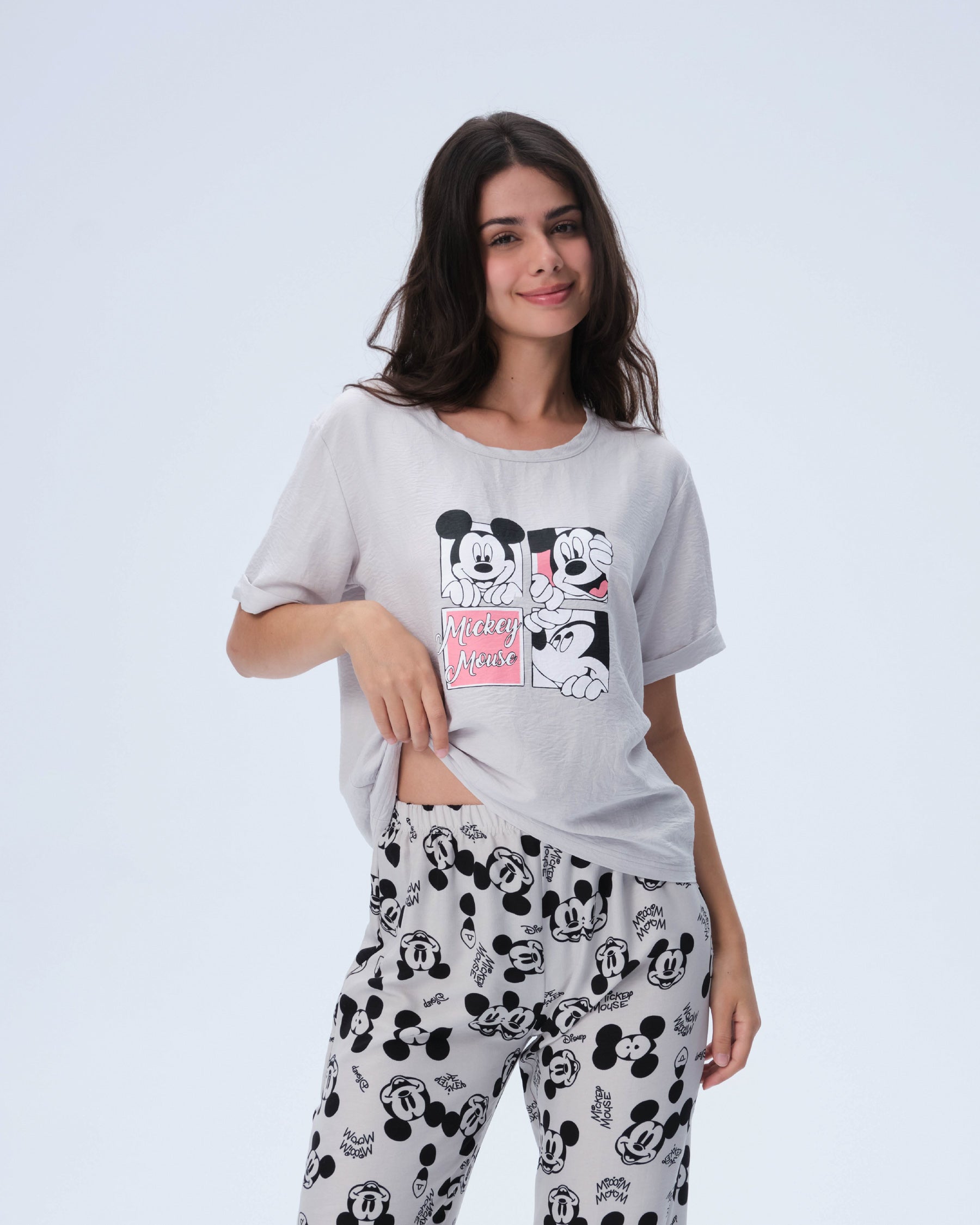 بيجامة نسائية - قطعتين (M-2XL)