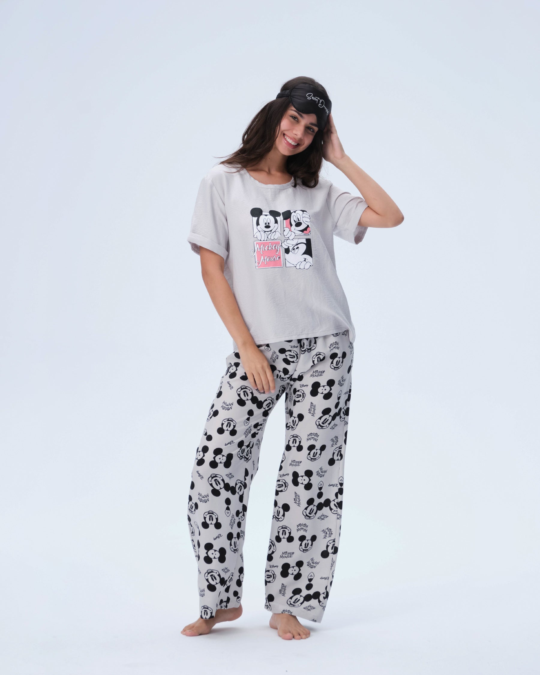 بيجامة نسائية - قطعتين (M-2XL)