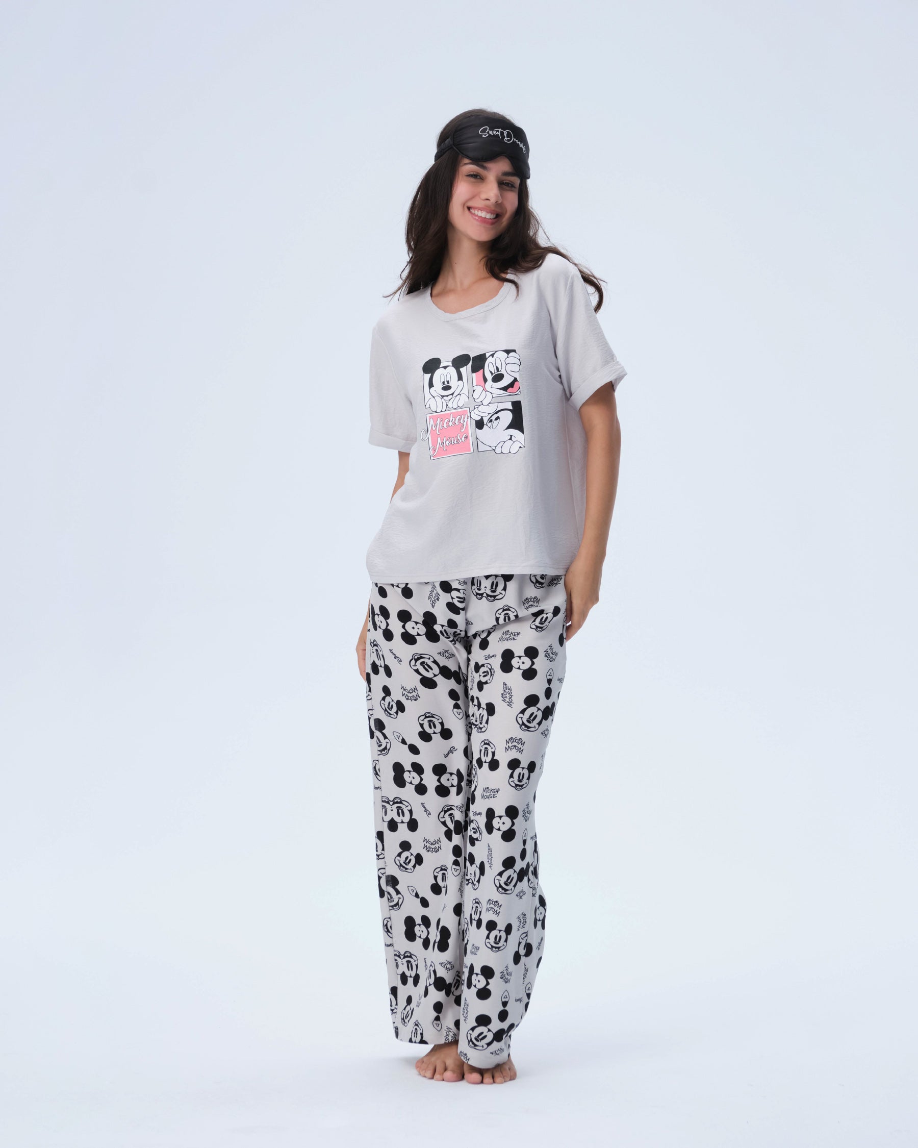 بيجامة نسائية - قطعتين (M-2XL)