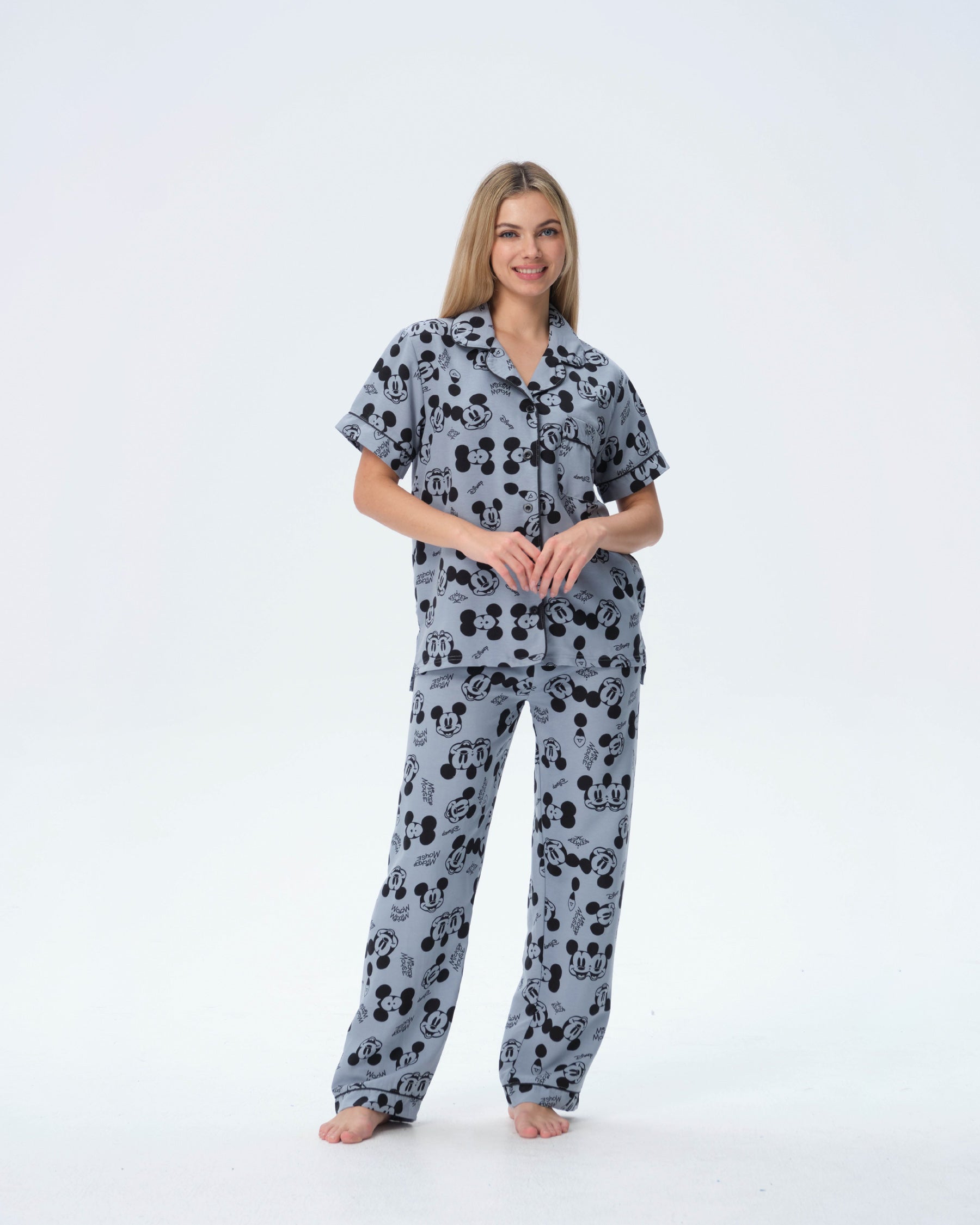 بيجامة نسائية - قطعتين (M-2XL)