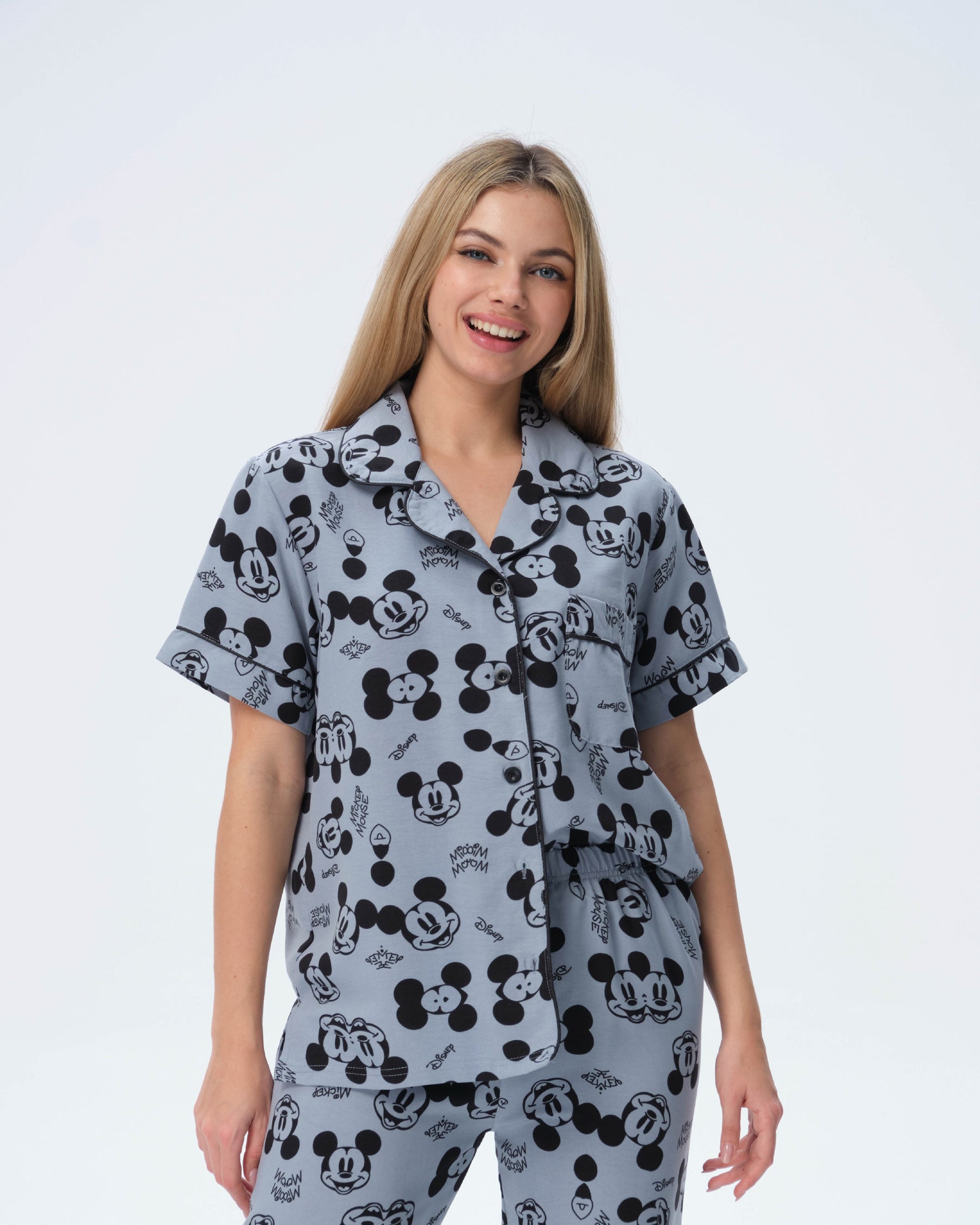 بيجامة نسائية - قطعتين (M-2XL)