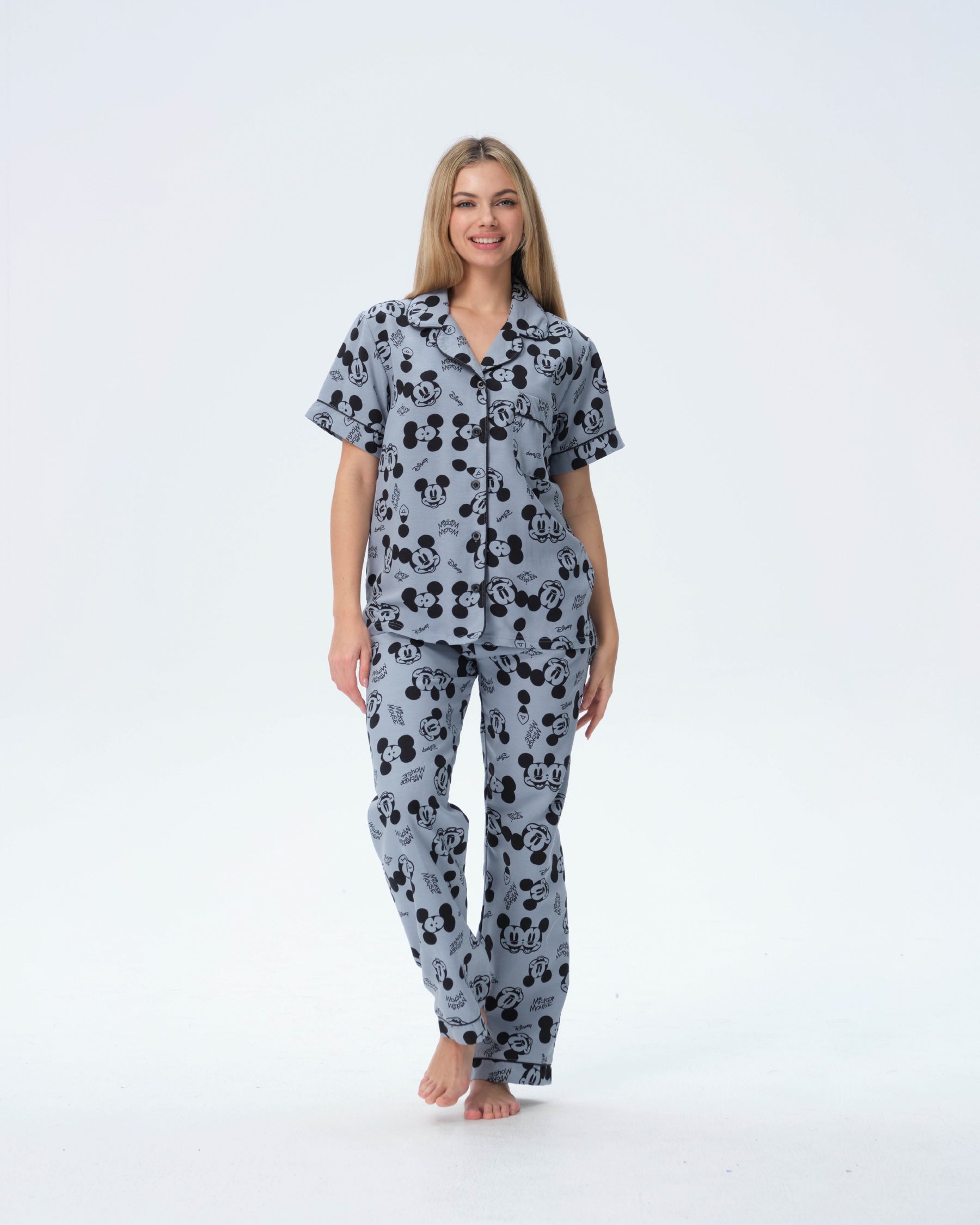 بيجامة نسائية - قطعتين (M-2XL)